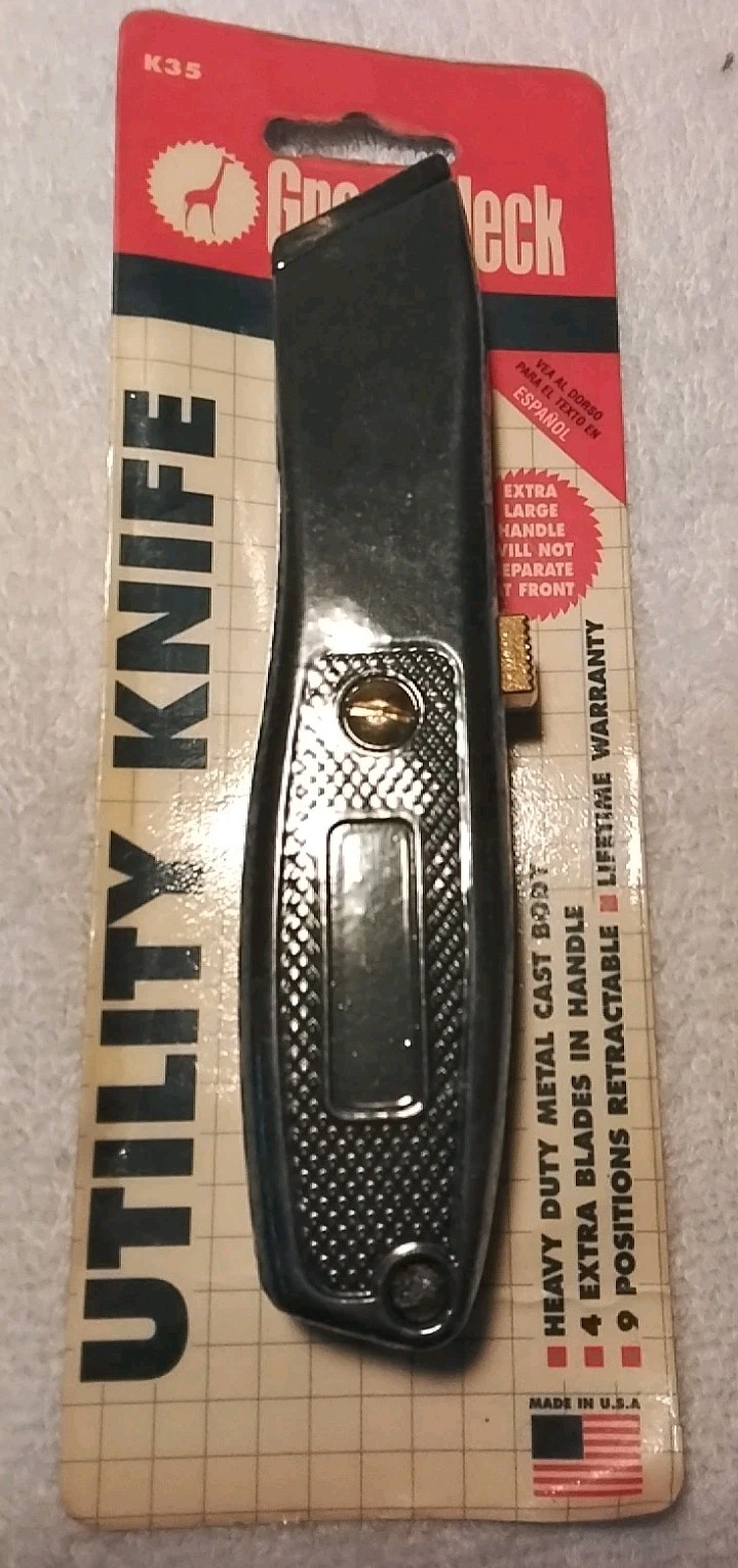K35 GREAT NECK METAL USA UTILITY KNIFE USA ๐บ๐ธ K35 GREAT NECK METAL USA UTILITY KNIFE USA ๐บ๐ธ