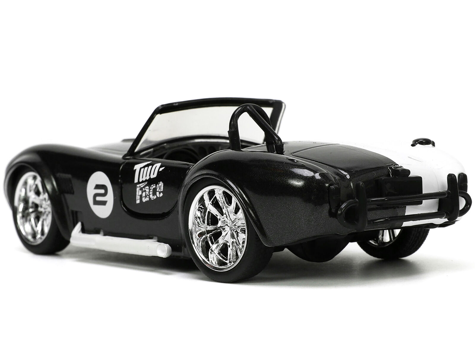 1965 Shelby Cobra 427 S/C #2 Black Metallic and White and Harvey Two-Face