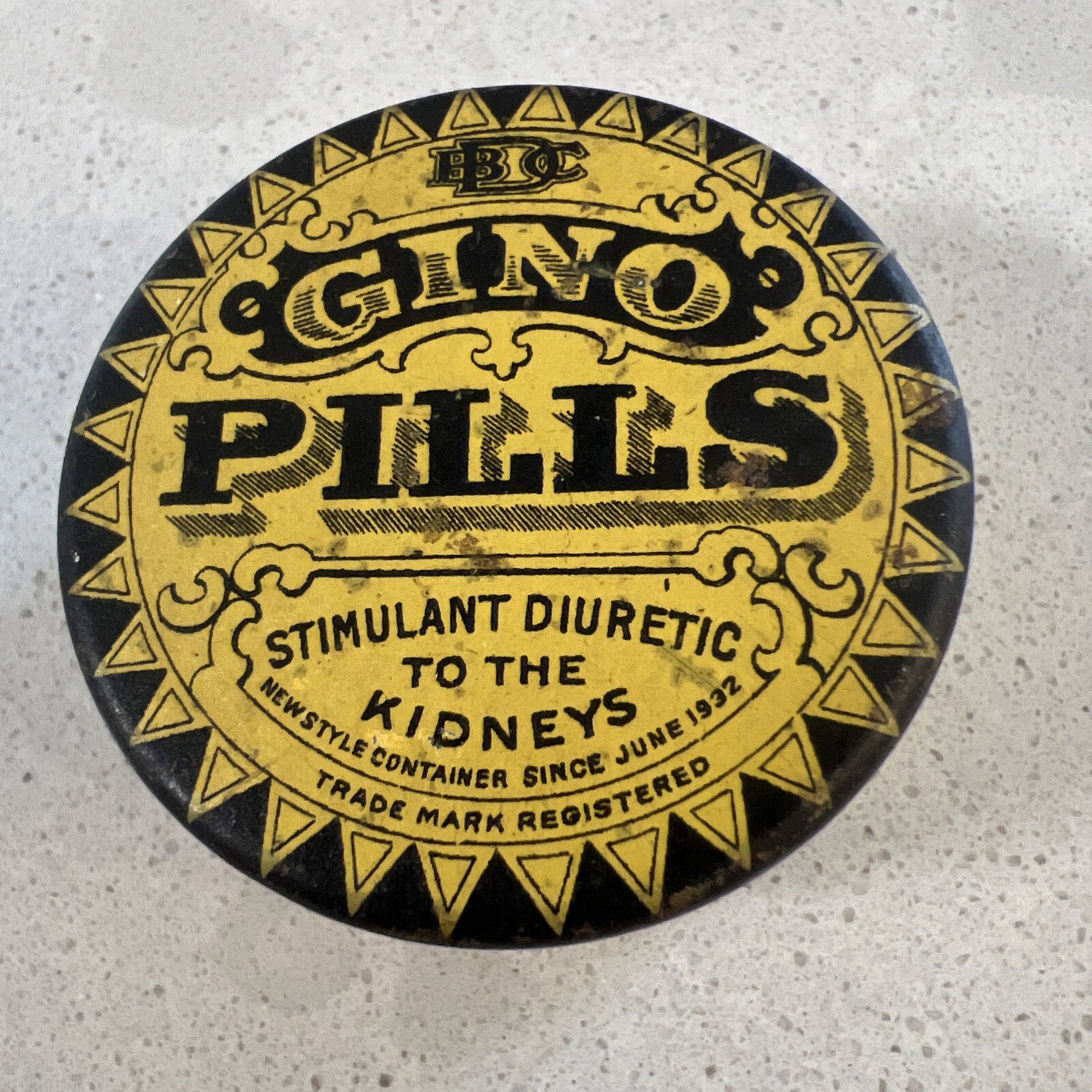 Vintage Empty GINO PILLS Tin Buffalo N. Y. Stimulant Diuretic to the Kidneys Vintage Empty GINO PILLS Tin Buffalo N. Y. Stimulant Diuretic to the Kidneys