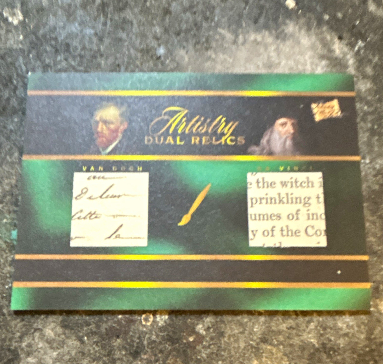 Historic Autographs 2023 Artistry Dual Relics Insert #101 Van Gogh/Da Vinci Historic Autographs 2023 Artistry Dual Relics Insert #101 Van Gogh/Da Vinci