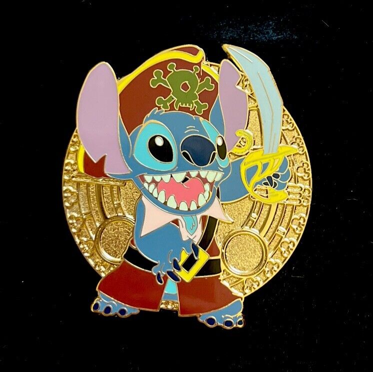Disney Shopping Stitch as Pirate Coin Series LE 250 Pin NOC