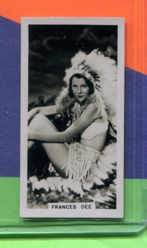 1938 CARRERAS LTD CIGARETTES FILM STARS SERIES 2 #14 FRANCES DEE TOBACCO CARD