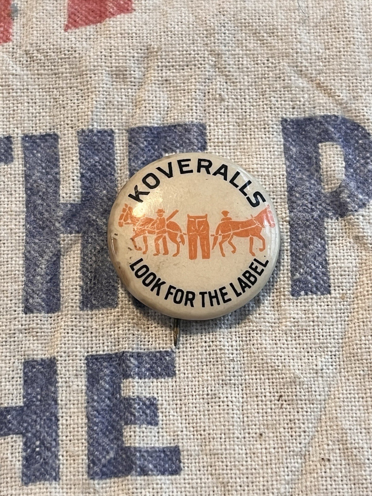 Vintage 1910s Levi Strauss Koveralls Kid Play Suit Pinback Button Bastian Bros Vintage 1910s Levi Strauss Koveralls Kid Play Suit Pinback Button Bastian Bros