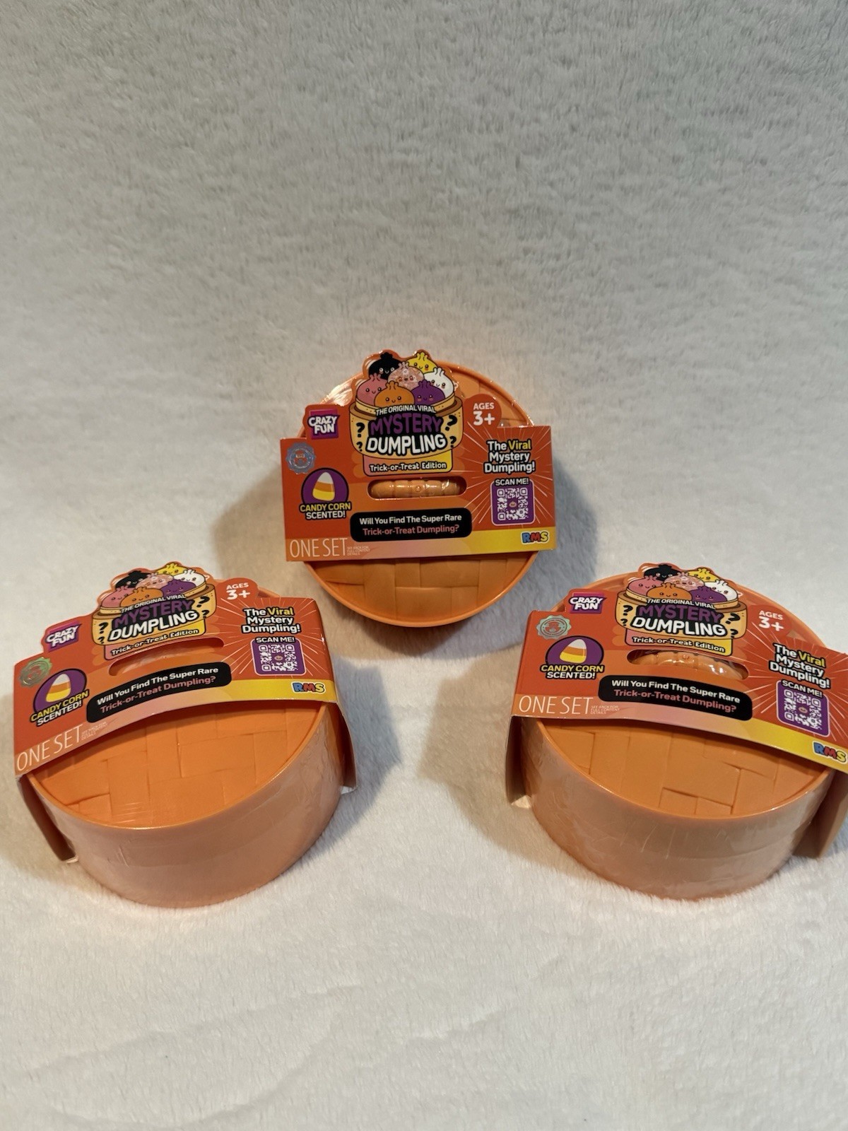 RMS Crazy Fun Mystery Dumpling Trick-or-Treat Edition 3 Lot Candy Corn Scented