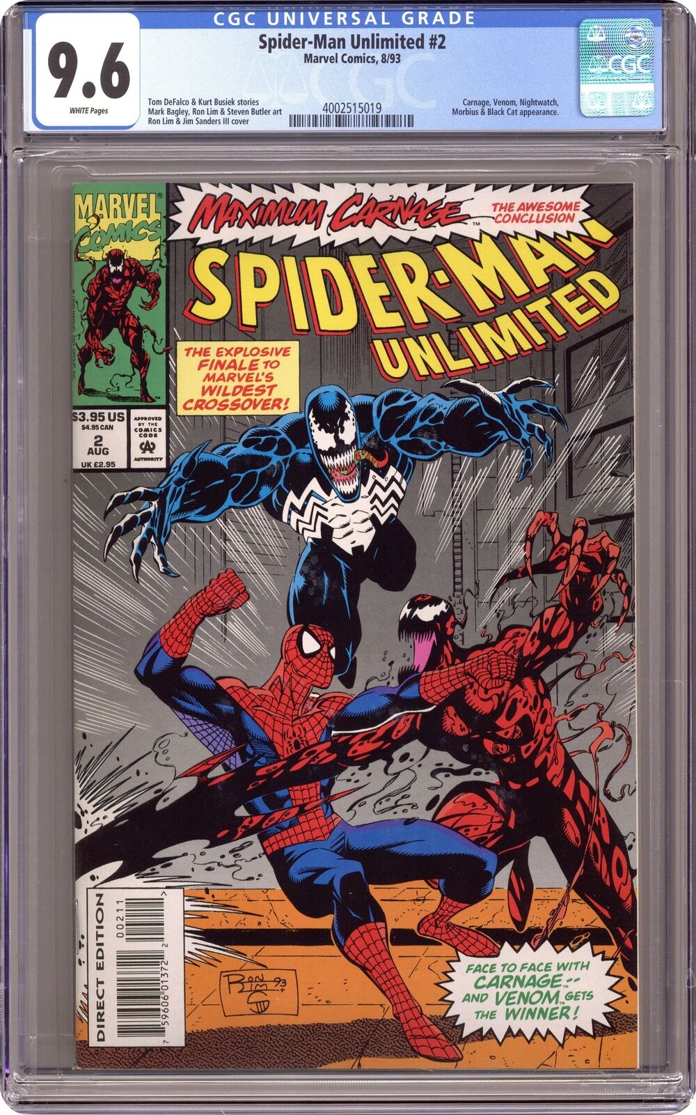 Spider-Man Unlimited #2 CGC 9.6 1993 4002515019