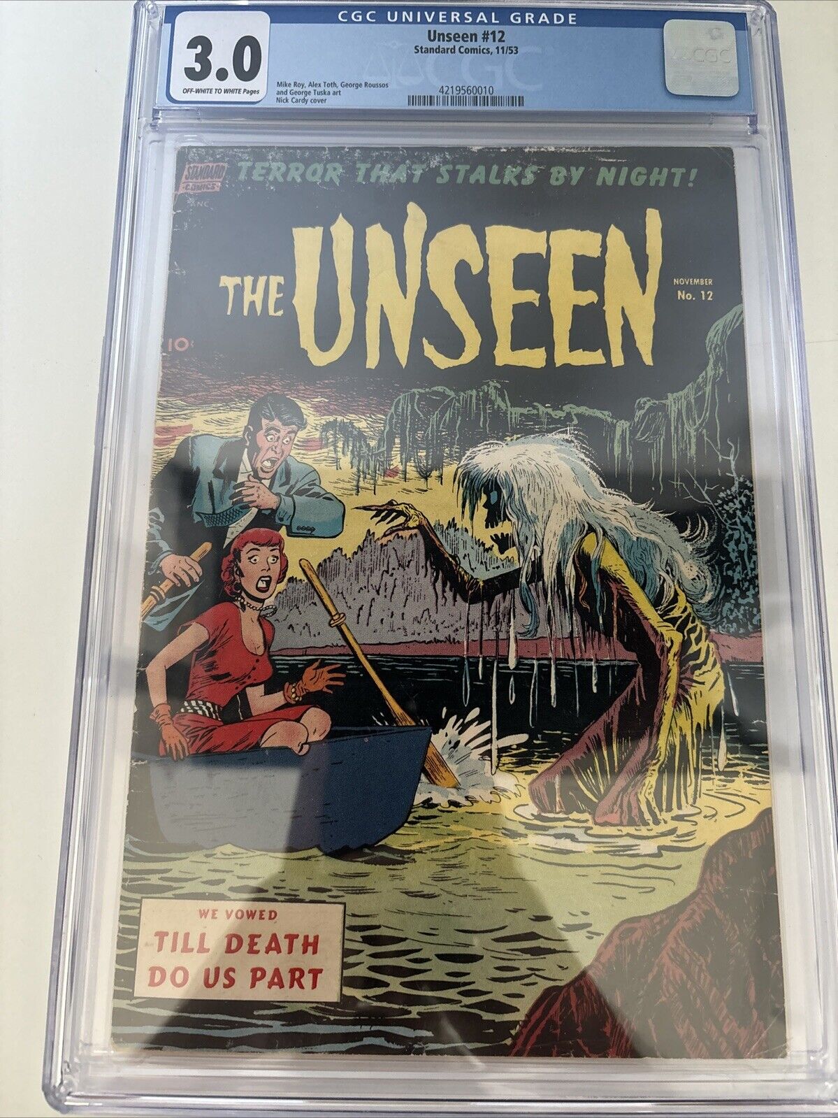 Unseen, The #12 CGC 3.0 1953 4339867013