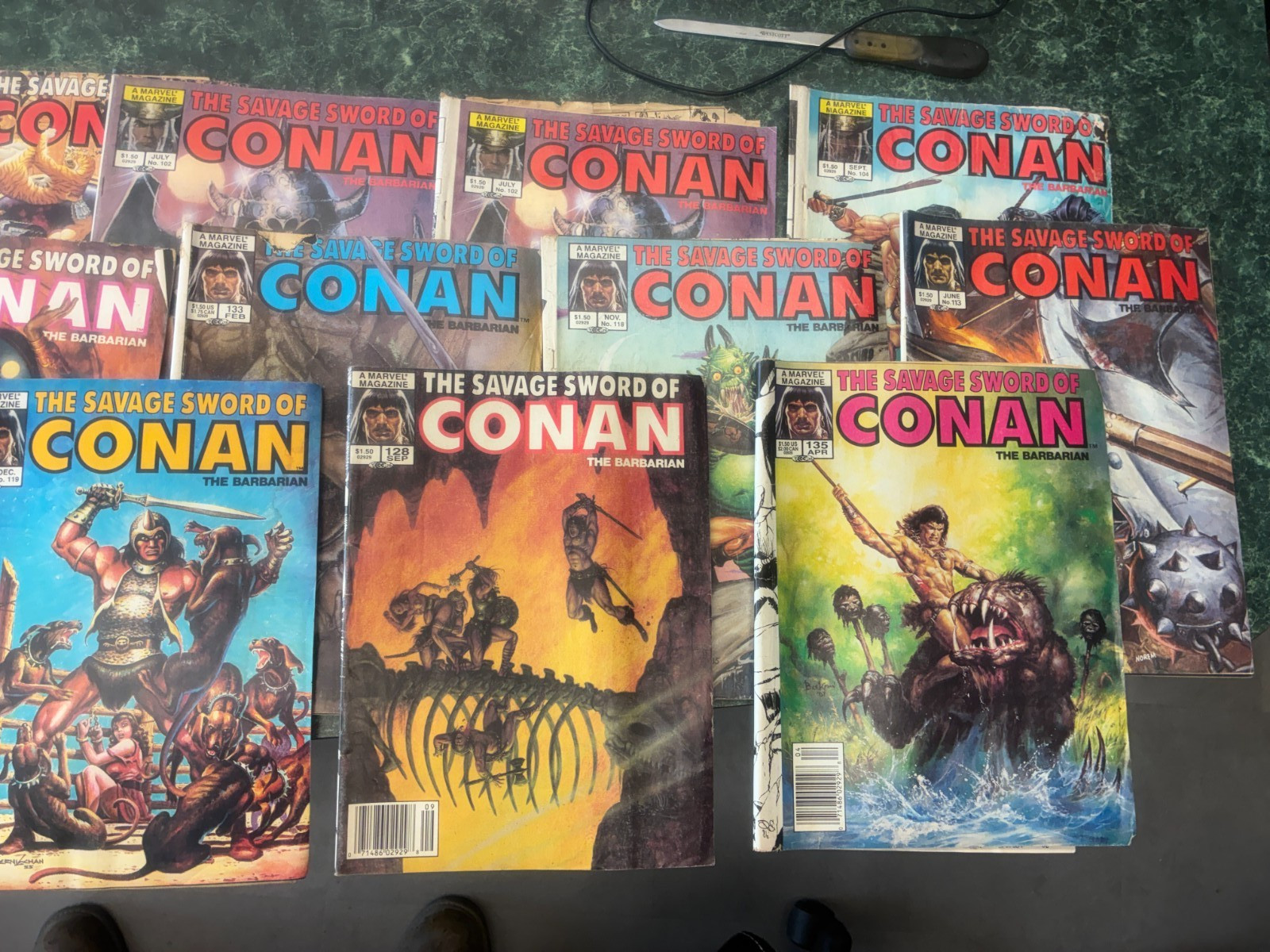 Vintage Marvel Magazine Lot Of 40 The Savage Sword of Conan the Barbarian