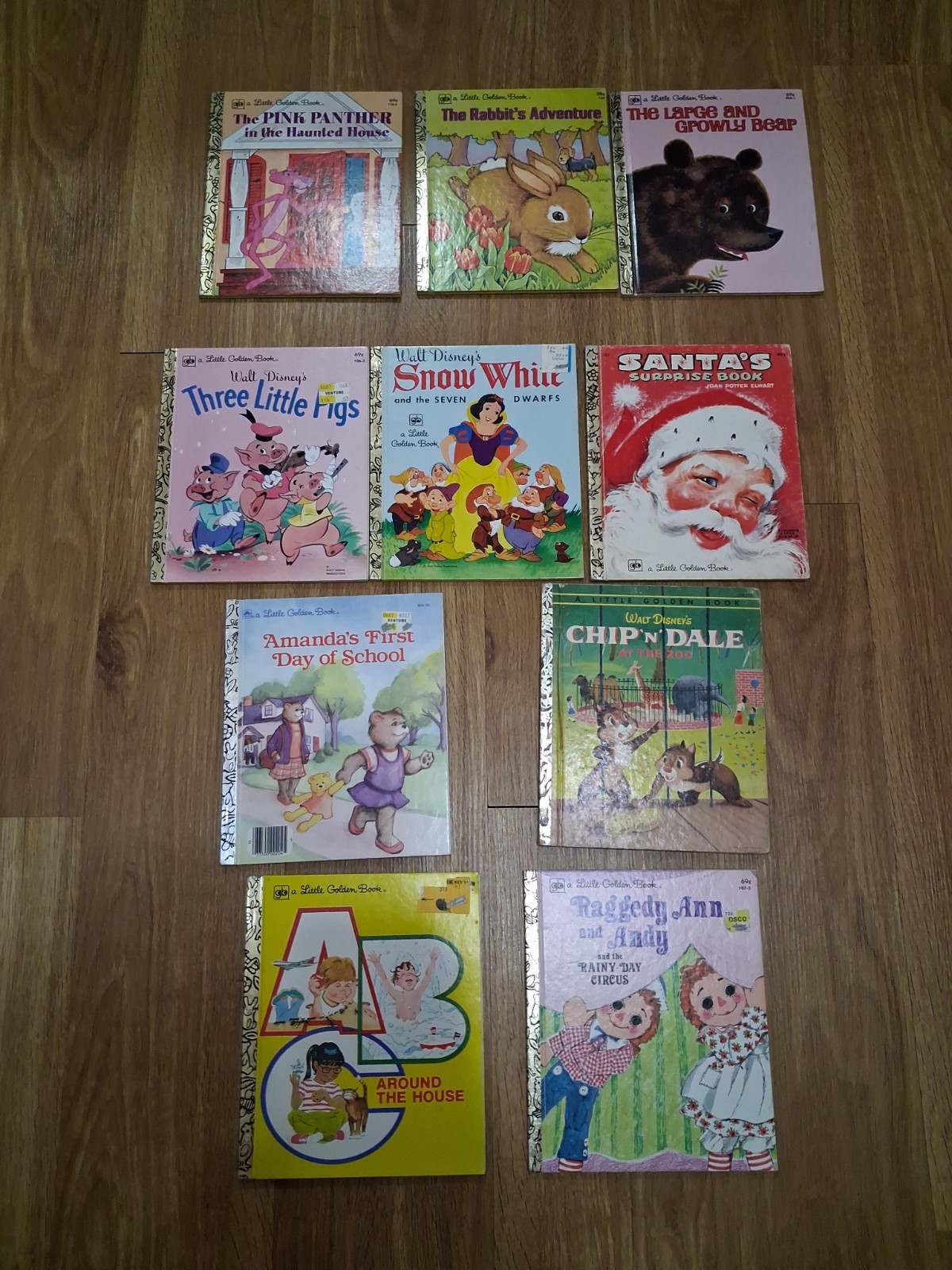 Walt Disney Little Golden Books 1995 Vintage Lot of 10, Made in USA Golden Press Walt Disney Little Golden Books 1995 Vintage Lot of 10, Made in USA Golden Press