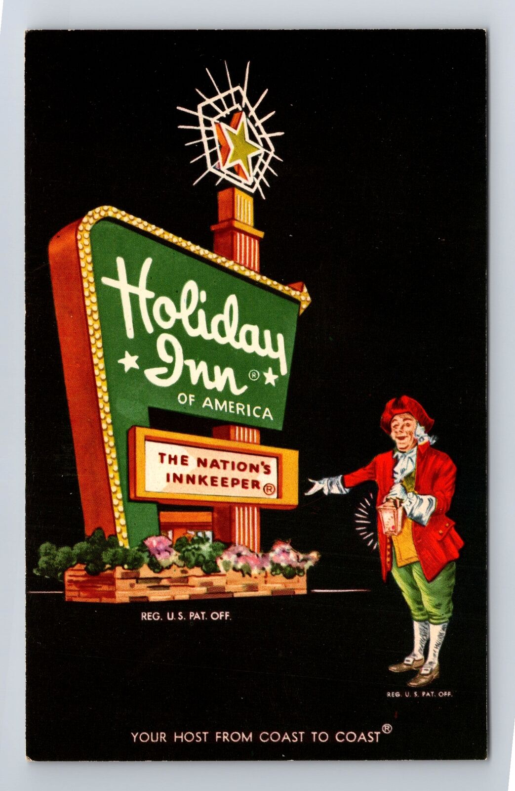 Hagerstown MD-Maryland, Holiday Inn, Advertising, Antique Vintage Postcard