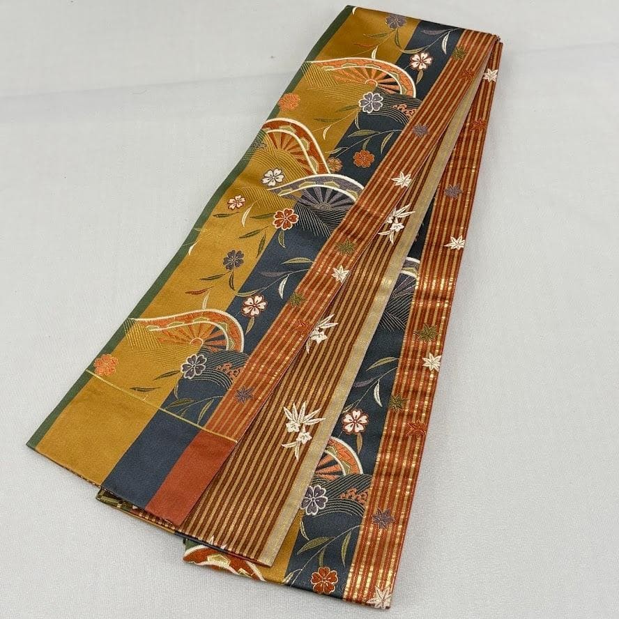 Japanese Kimono Obi Cloth Fukuro Obi Belt Nishijin Tanaka Fabric Cordial