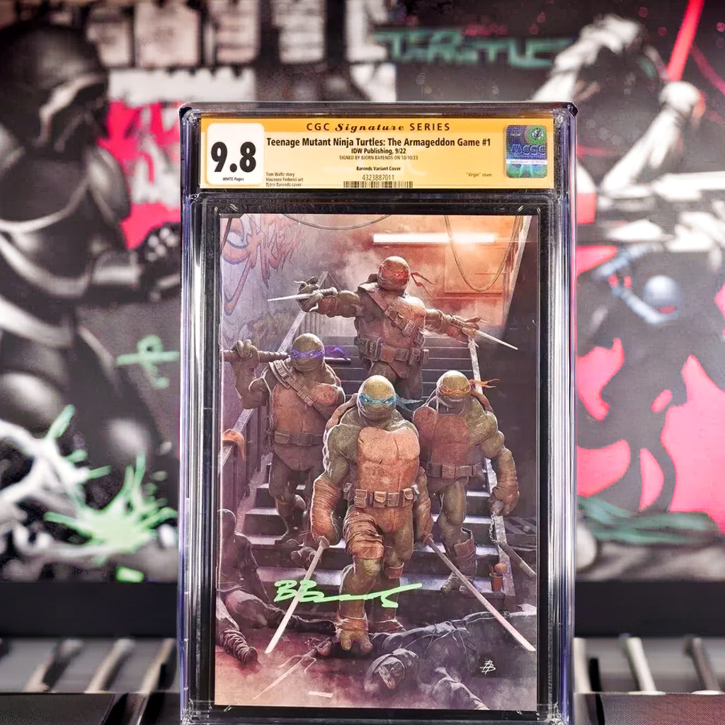 TMNT: The Armageddon Game #1 Signed by Barends, 9.8