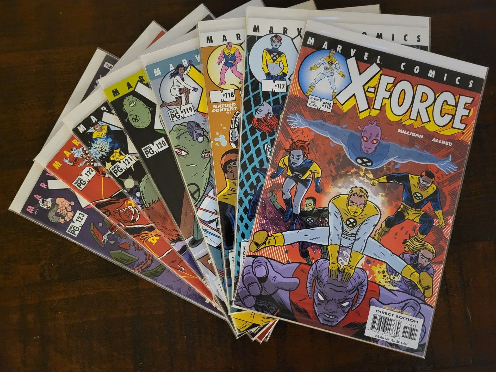 X-Force Vol 1 Lot - #116, 117, 118, 119, 120, 121, 122, and 123 - 1st X-Statix