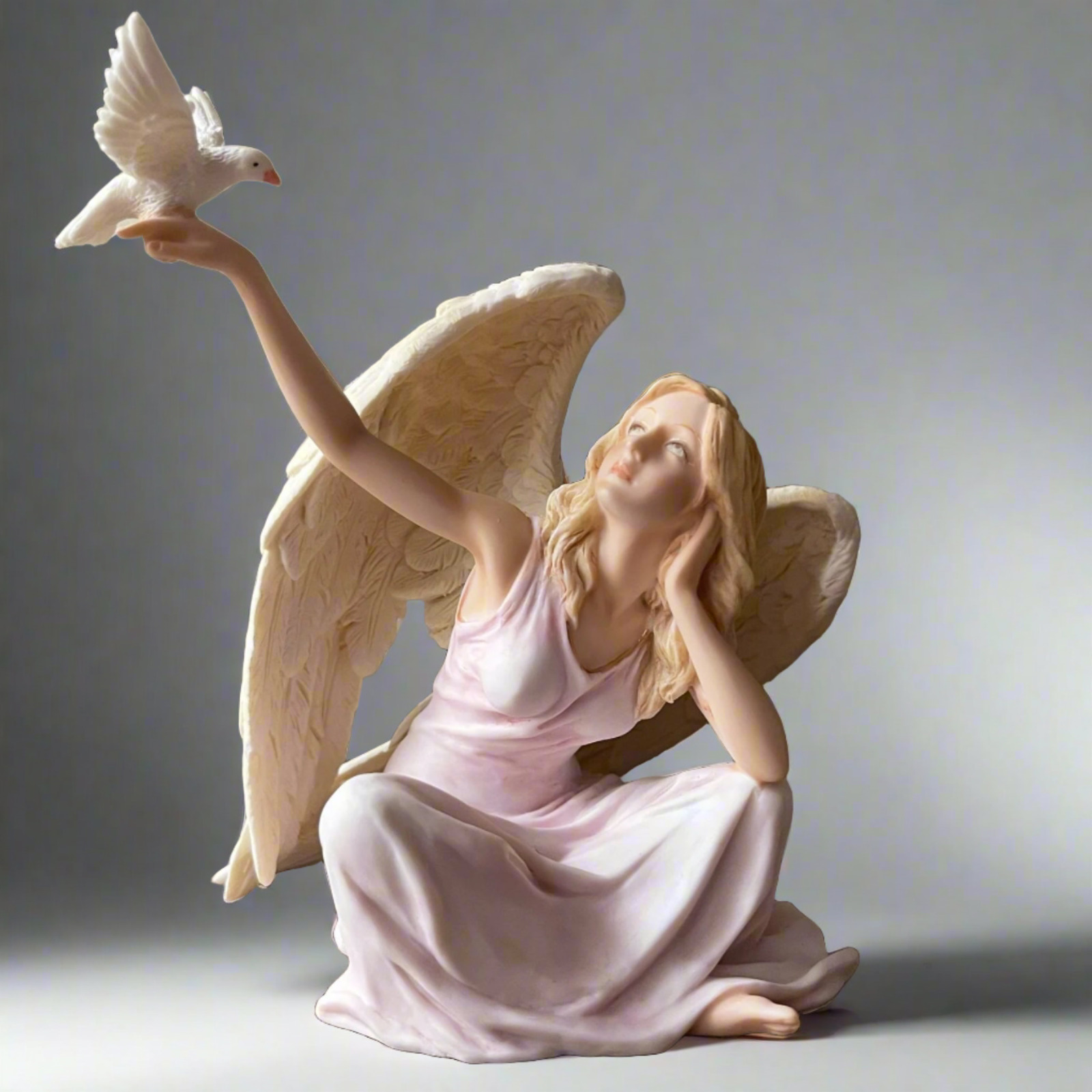 Guardian Angel Statue with Dove - Beautiful Spiritual Decor for Home