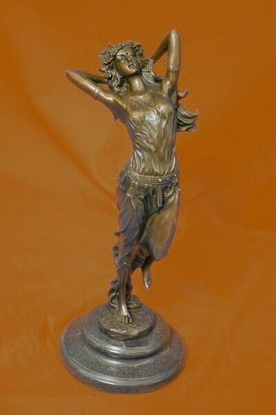 Persian Goddess by Renown Italian Artist Aldo Vitaleh Bronze Sculpture Hot Cast