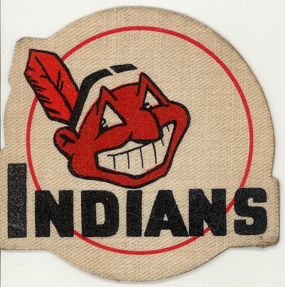 1955 CLEVELAND INDIANS MLB BASEBALL POST CEREAL TEAM LOGO CLOTH PATCH Unused