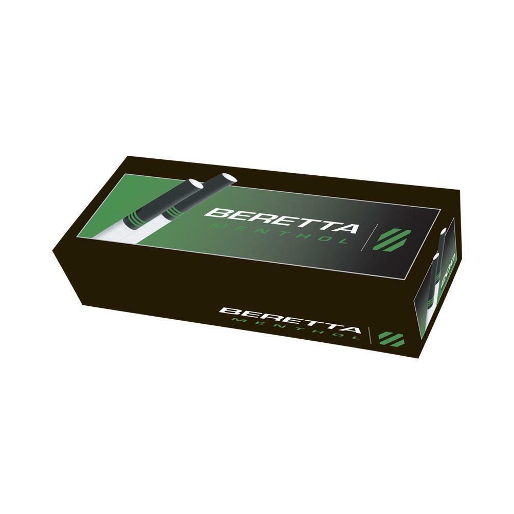 Beretta Menthol Cigarette Paper Tube Lot 200 Count Box [50-Boxes]
