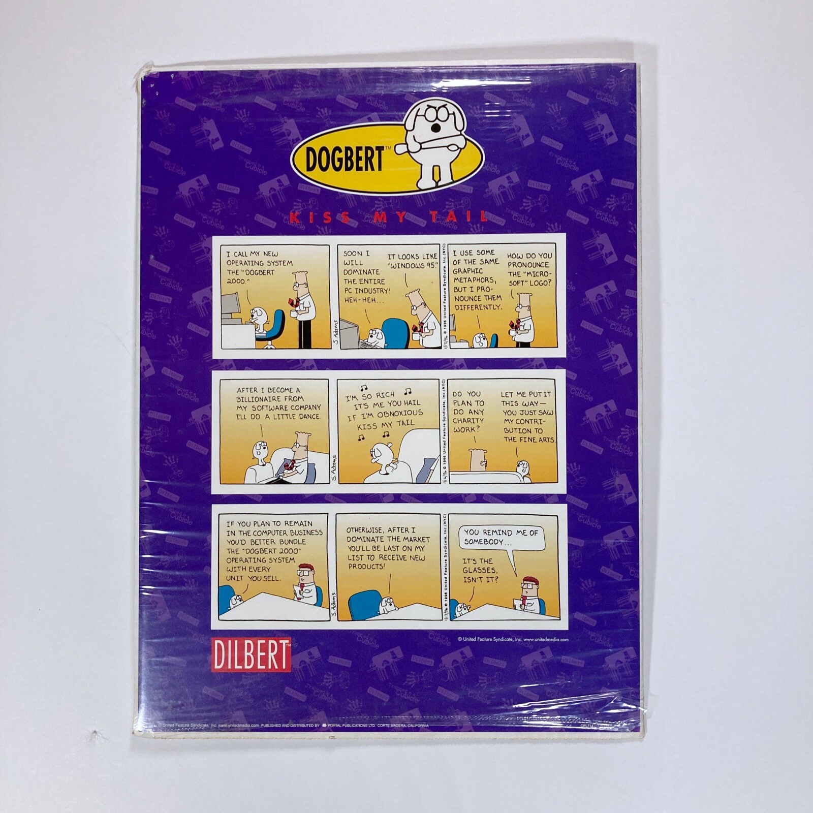 Dilbert Lithograph Print 3 Strips Dogbert Kiss My Tail United Feature Syndicate