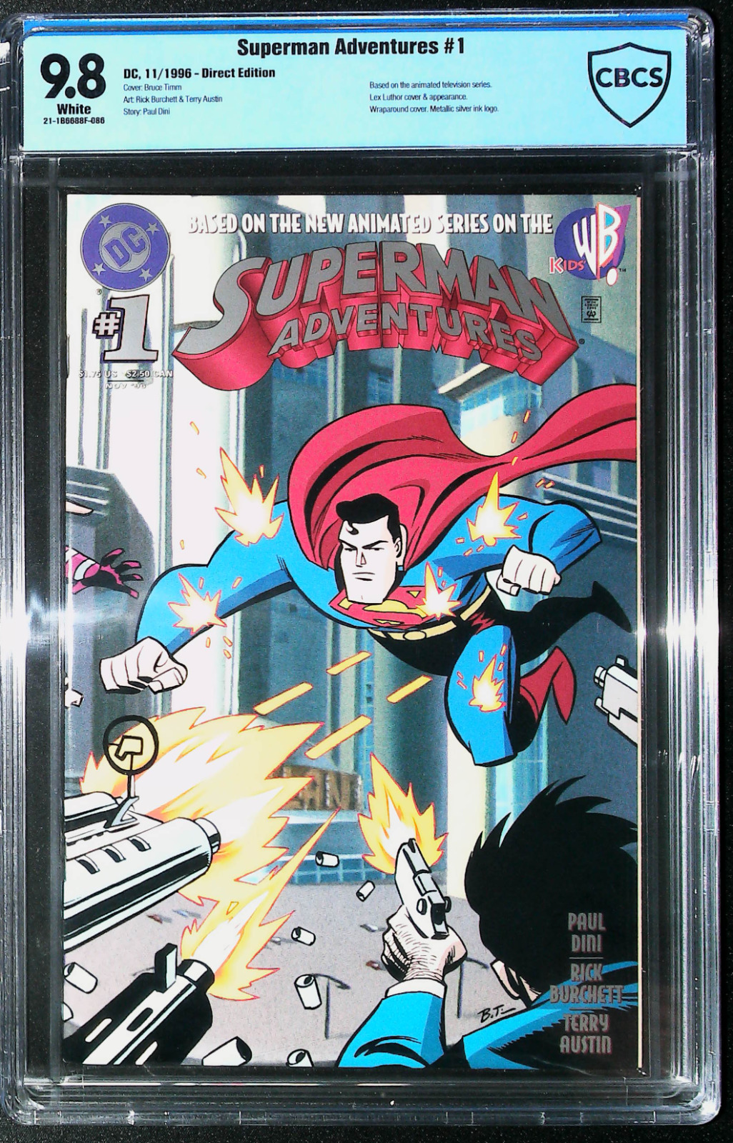 Superman Adventures #1 (1996)  CBCS 9.8 1st App of Mercy Graves in Comics