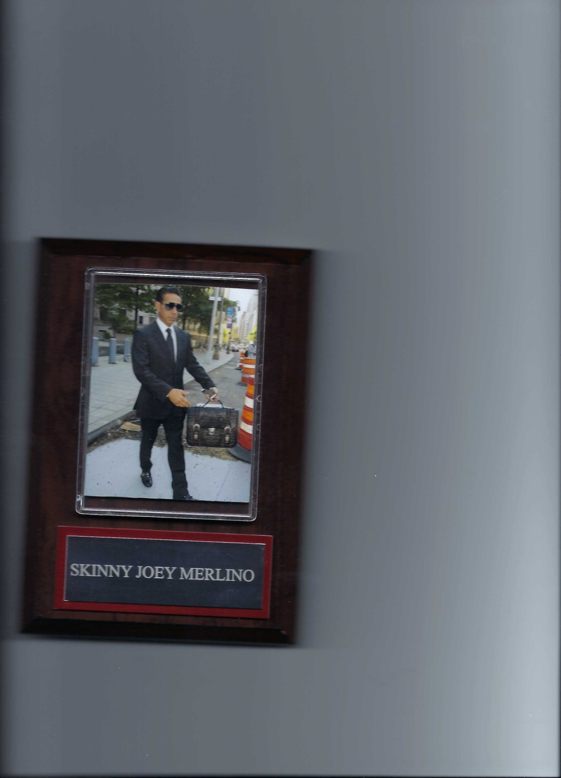 SKINNY JOEY MERLINO PLAQUE MAFIA ORGANIZED CRIME MOBSTER MOB SKINNY JOEY MERLINO PLAQUE MAFIA ORGANIZED CRIME MOBSTER MOB