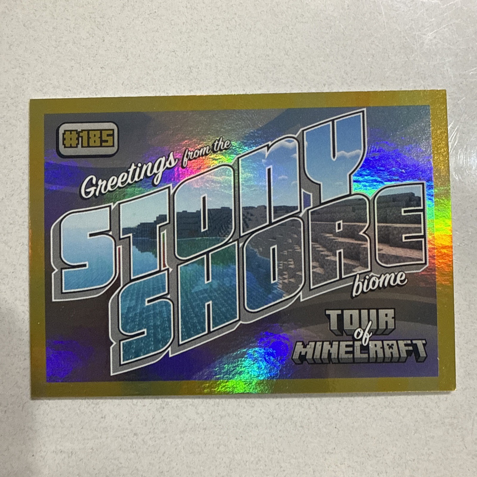 2024 Panini Minecraft Trading Card Biome #185 SSP /99 Gold Foil