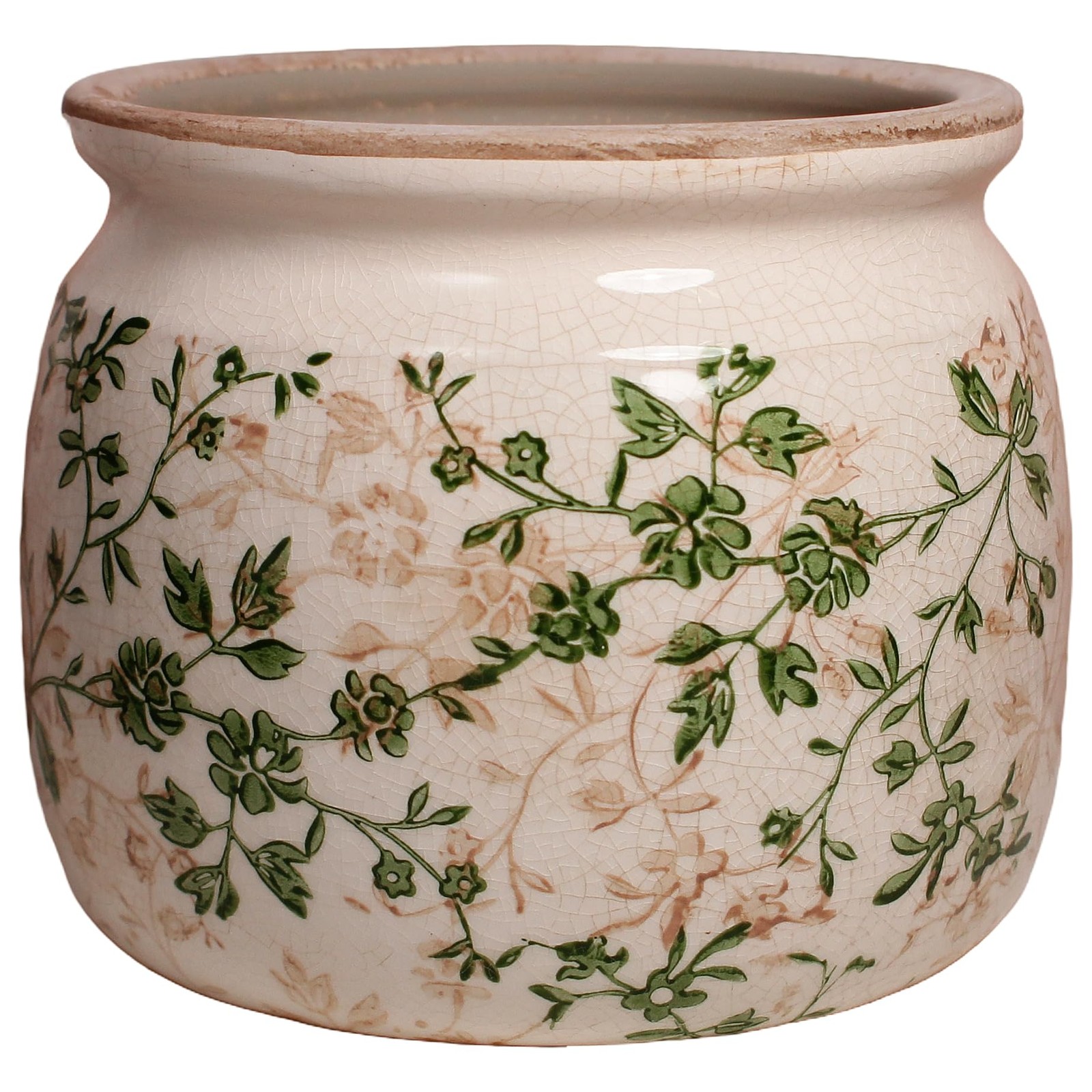 Vintage Country Ceramic Vase and Planters, English Cottage Garden Decor Vintage Country Ceramic Vase and Planters, English Cottage Garden Decor