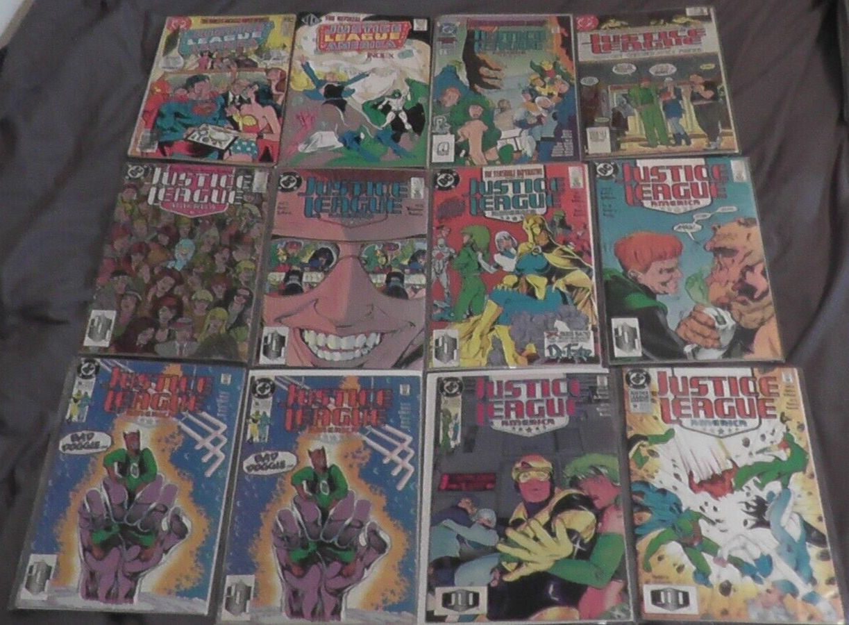 lot of 12 vintage justice league america comics dc