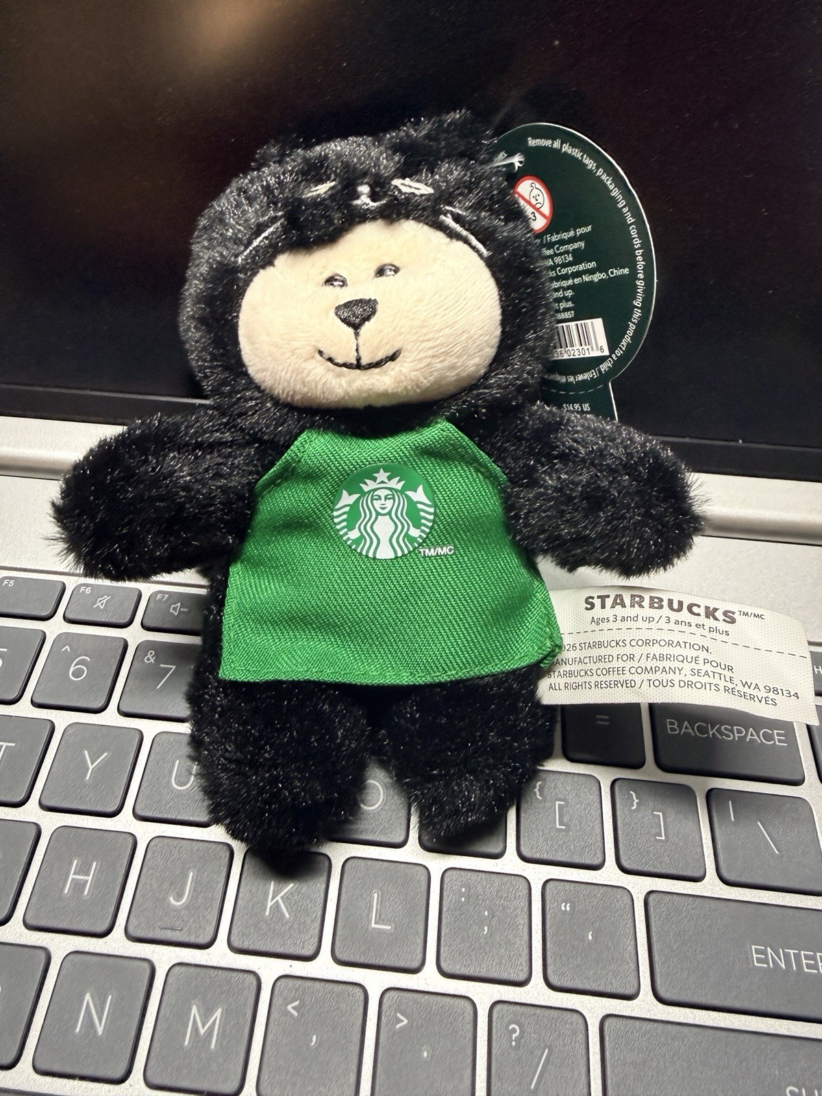 Halloween Starbucks Black Cat Bearista Keychain Limited Edition 2026 Halloween Starbucks Black Cat Bearista Keychain Limited Edition 2026