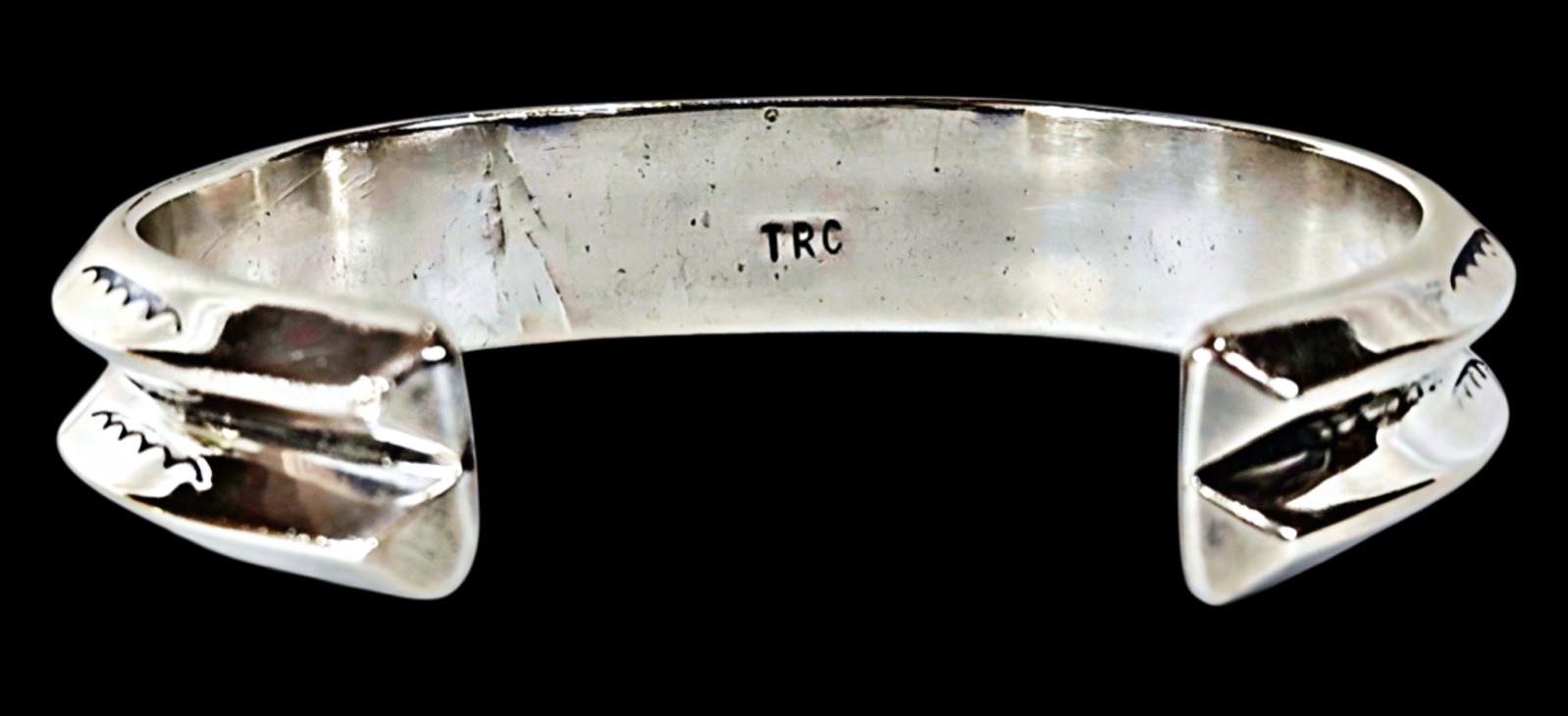 VTG Navajo Artist Signed Tommy /Rose Chavez TRC•Sterling Cuff Bracelet 52.95g VTG Navajo Artist Signed Tommy /Rose Chavez TRC•Sterling Cuff Bracelet 52.95g