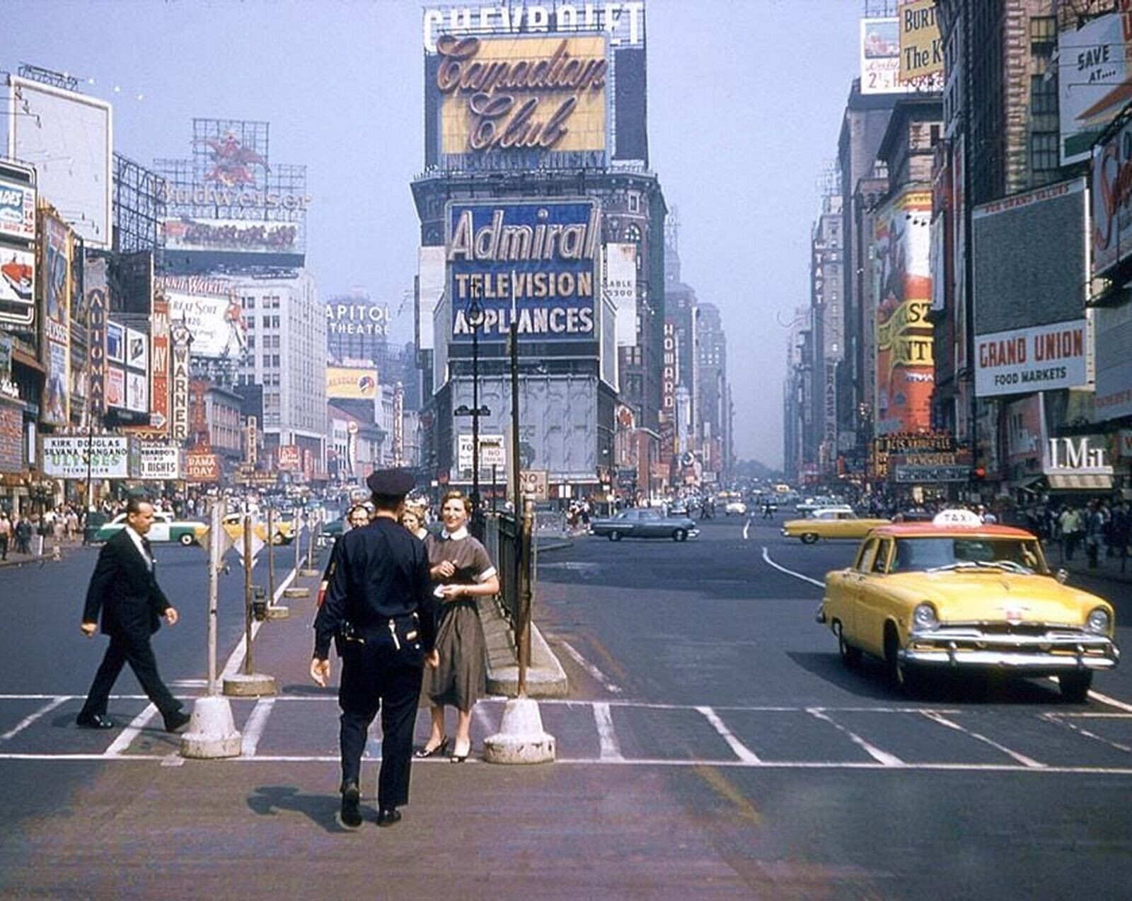 1955 NEW YORK Times Square Street Scene Cityscape Classic Picture Photo 6 1955 NEW YORK Times Square Street Scene Cityscape Classic Picture Photo 6