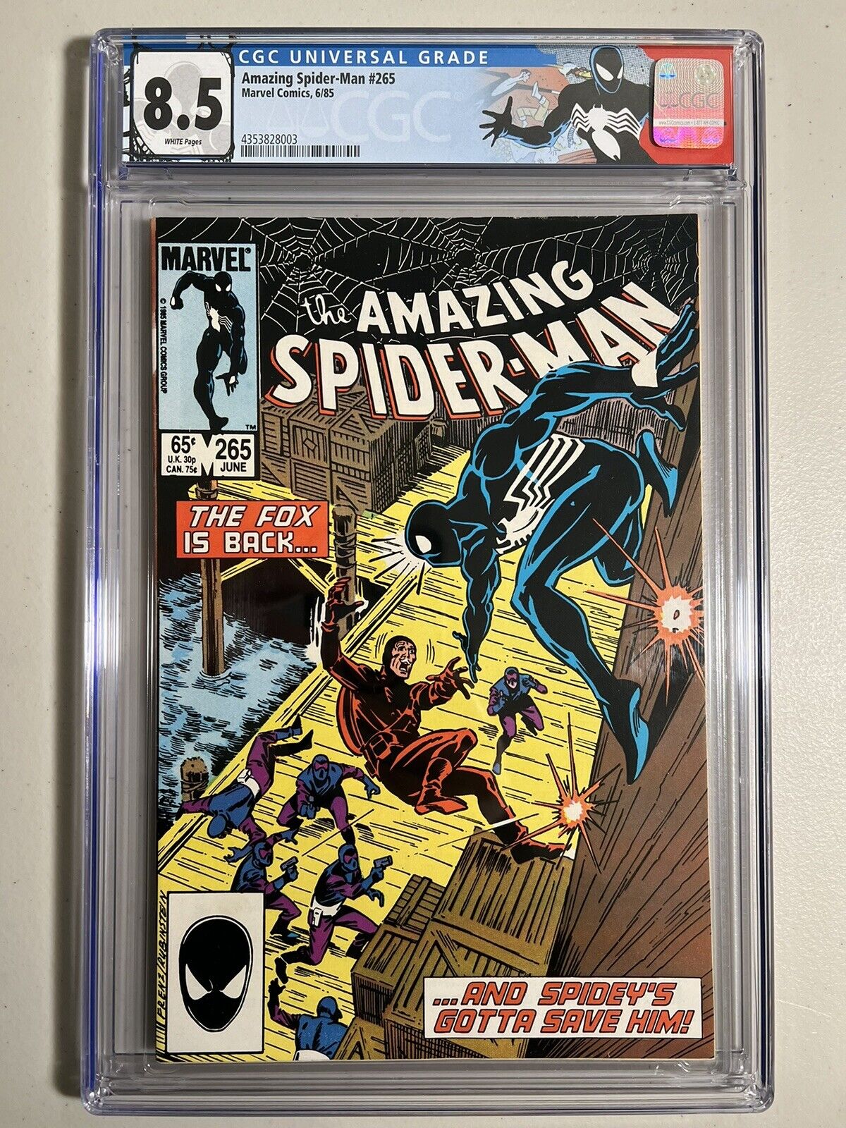 Amazing Spider-Man #265 CGC 8.5 - Custom Label