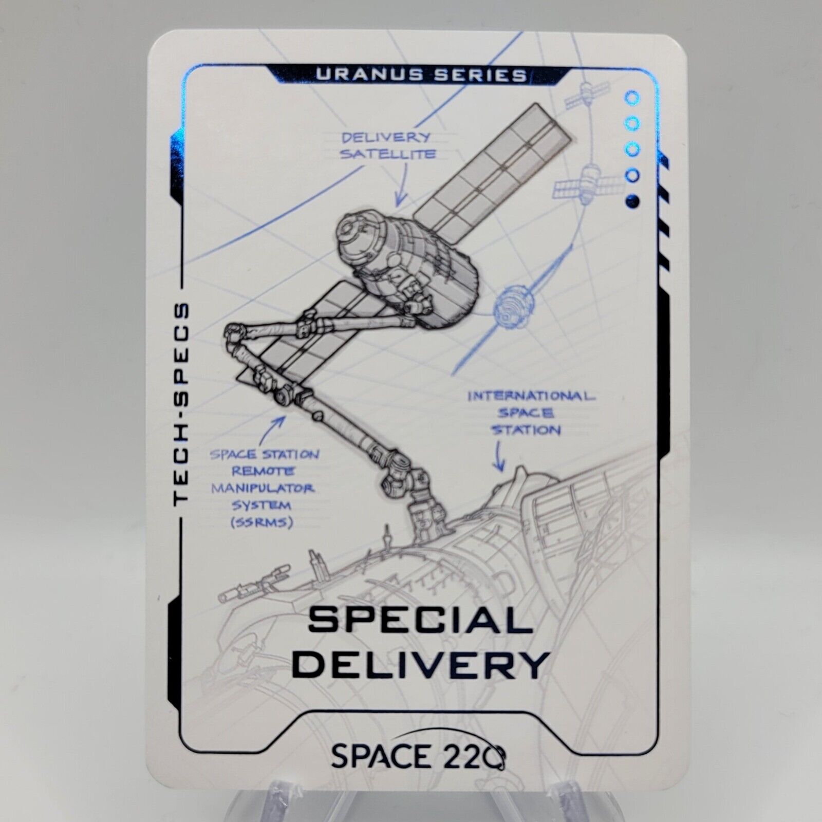 Disney EPCOT Space 220 White Trading Card Special Delivery Card Uranus Series