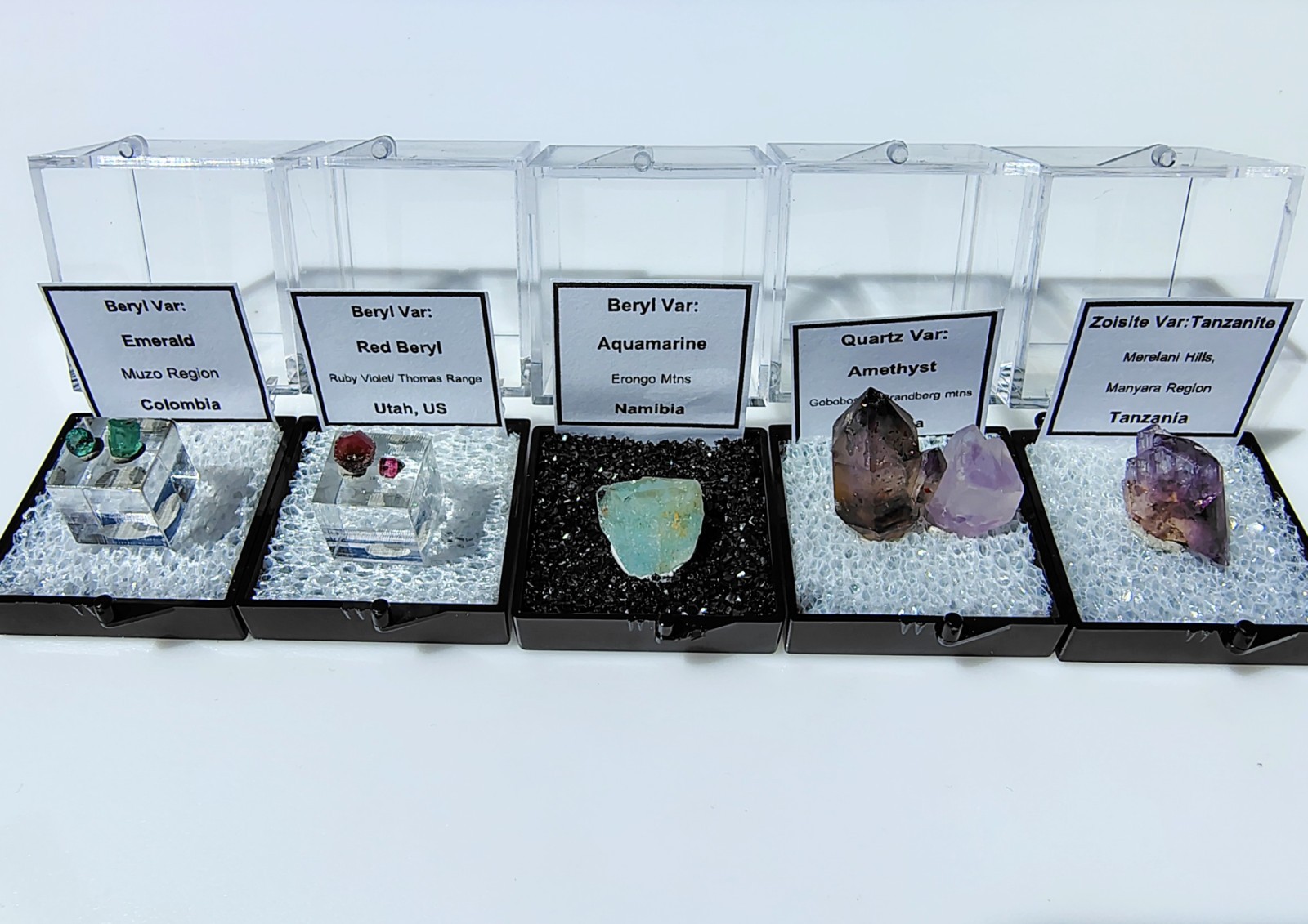 Crystal Lot Red Beryl Muzo Emerald Tanzanite Aquamarine Smoky Amethyst Quartz Crystal Lot Red Beryl Muzo Emerald Tanzanite Aquamarine Smoky Amethyst Quartz