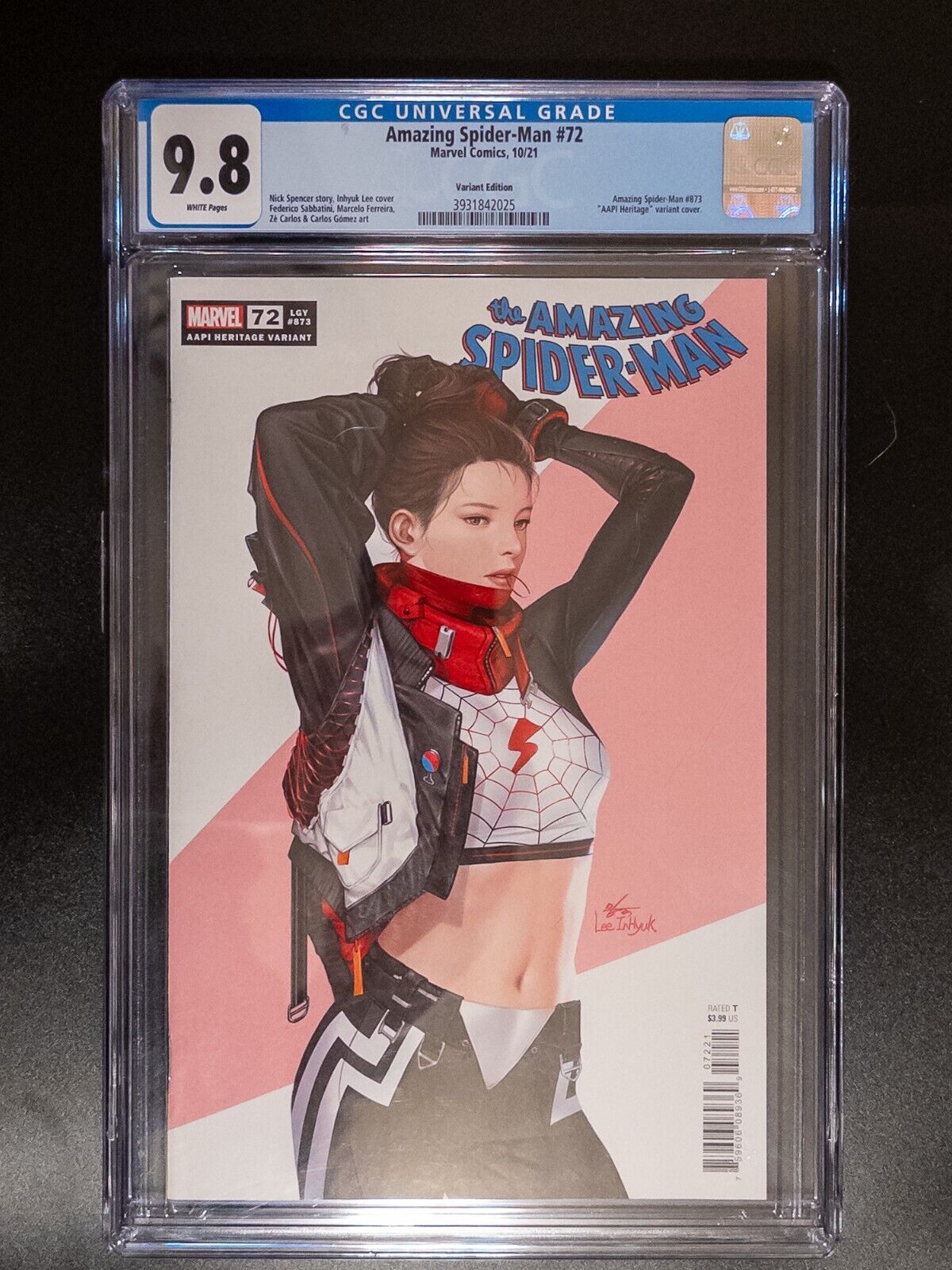 Amazing Spider-Man Issue #72 AAPI Variant Cover CGC Graded 9.8 Comic Book