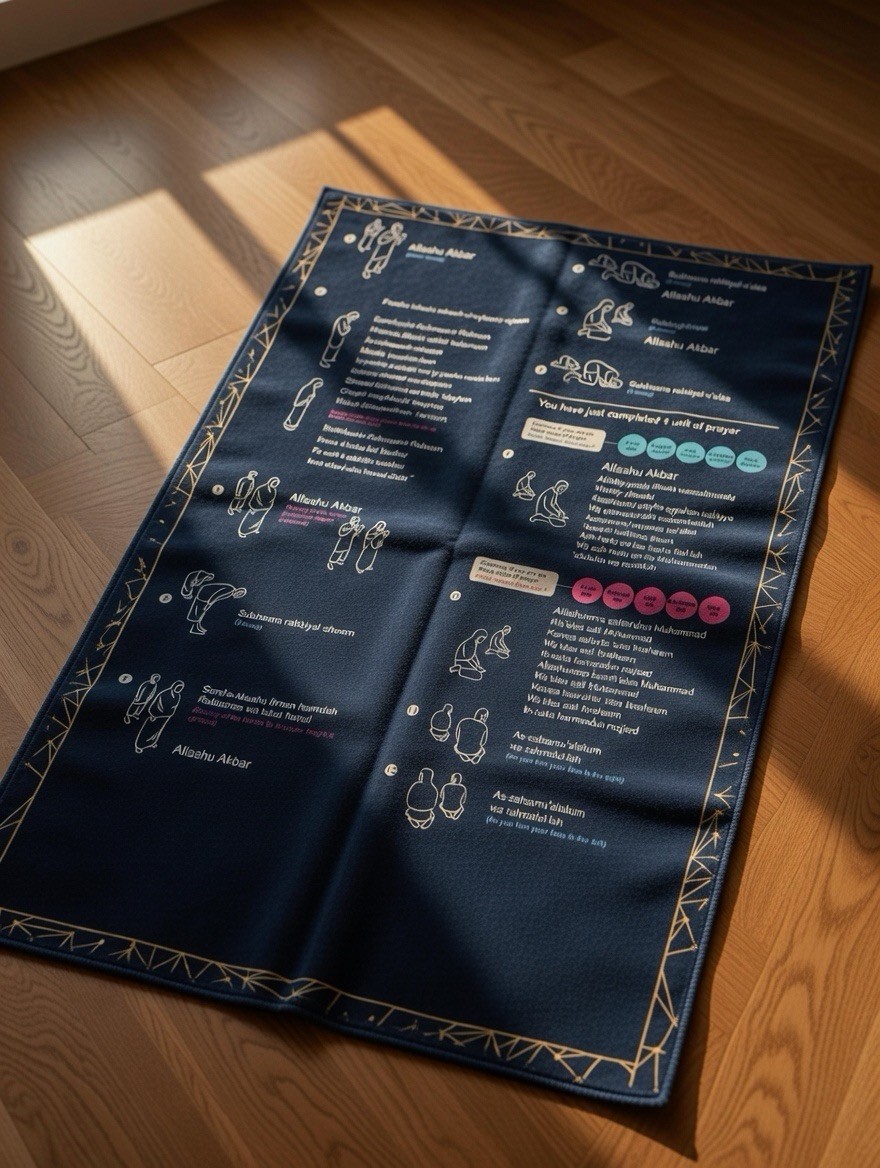 New Step By Step Muslim prayer mat Non Slip