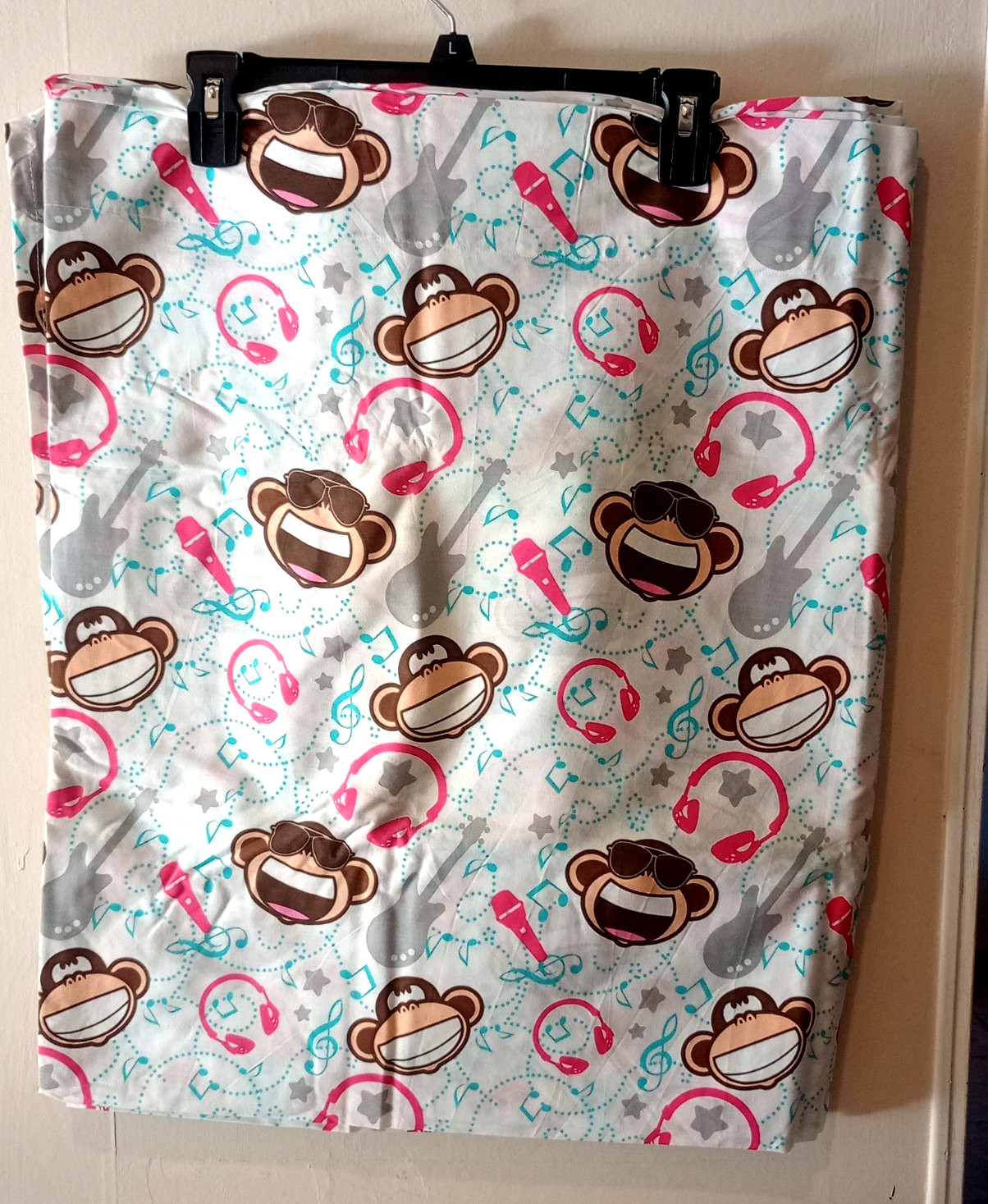 Vintage Bobby Jack Monkey Full Size Flat Bed Sheet Vintage Bobby Jack Monkey Full Size Flat Bed Sheet