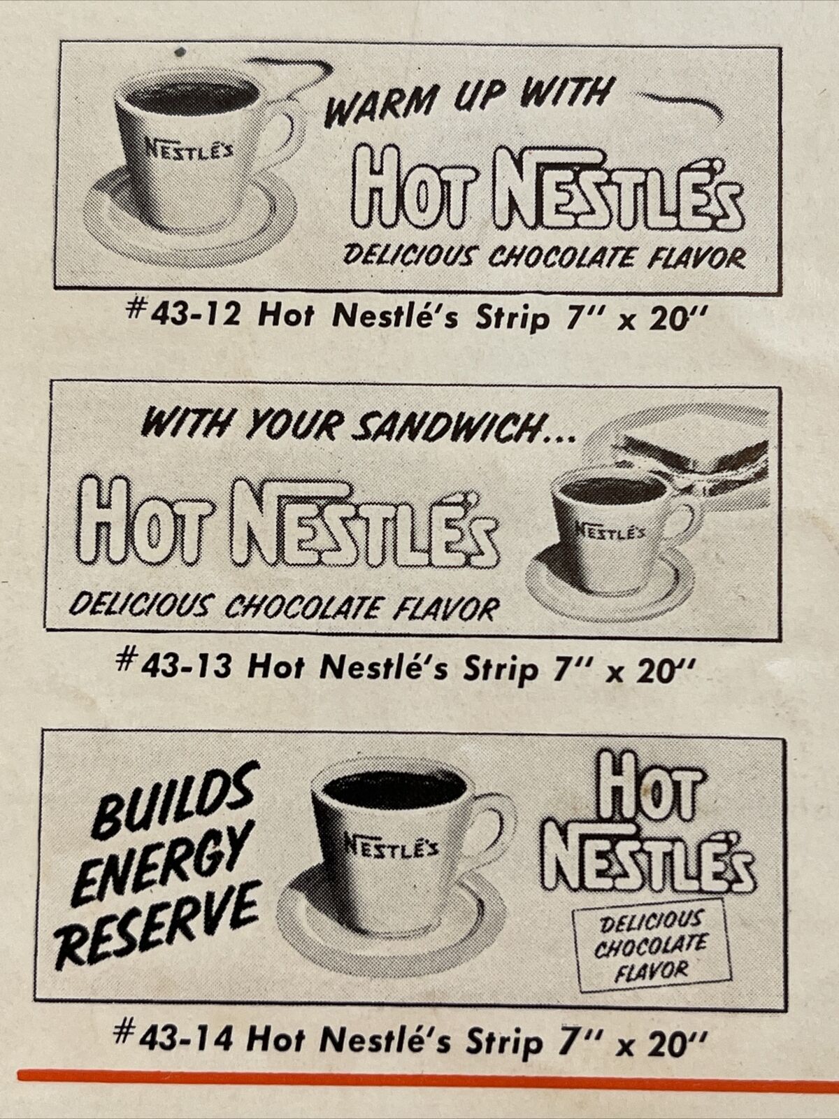 1955 NESTLE’S Trade Catalog Brochure Restaurant Advertising Vintage Chocolate 