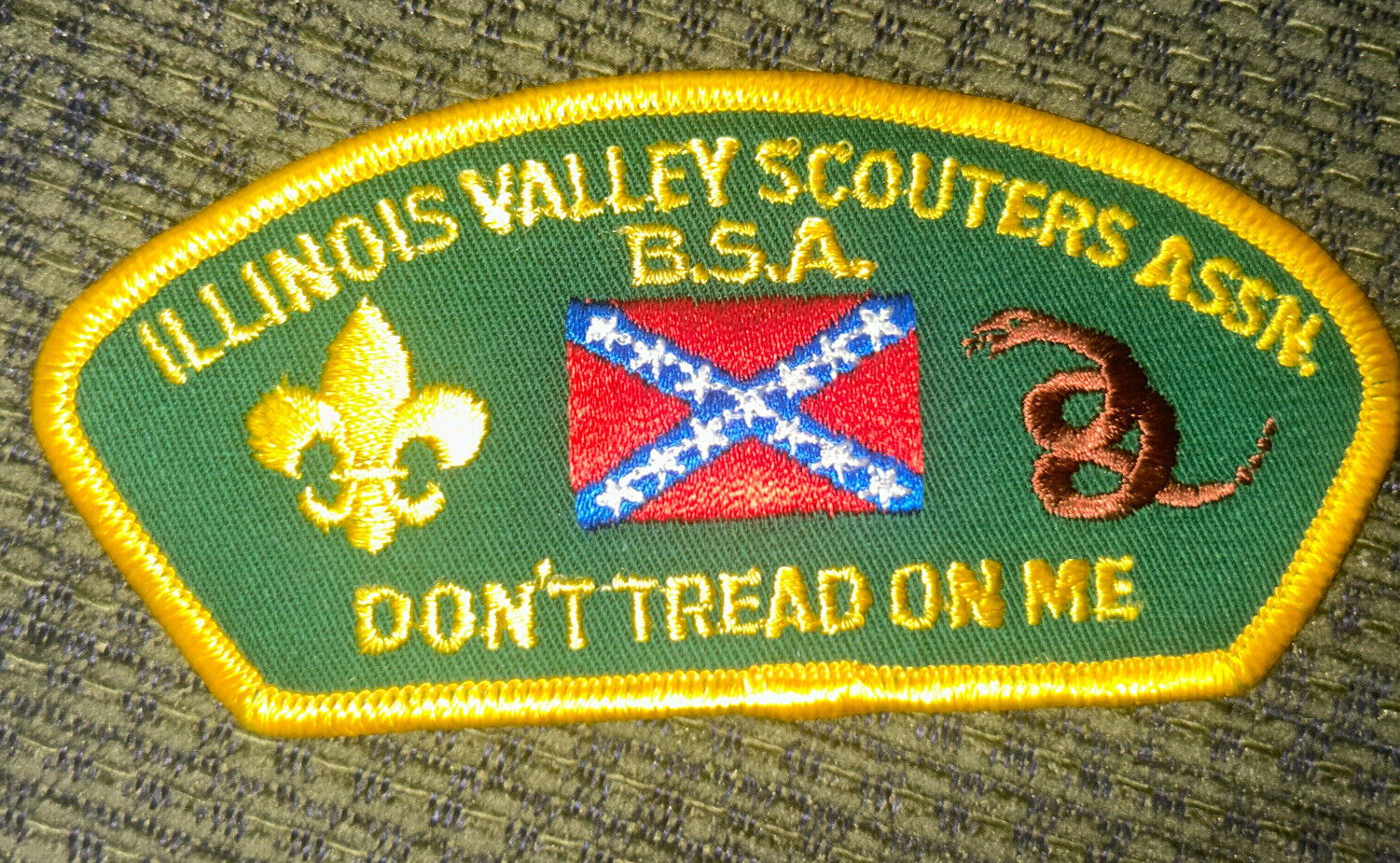 Mint CSP Illinois Valley Scouters Assn Don’t Tread On Me Confederate BSA