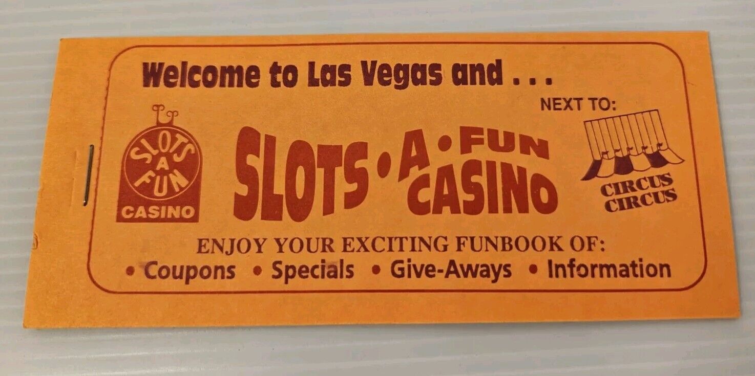 Slots A Fun Casino Las Vegas FunBook Coupon Book