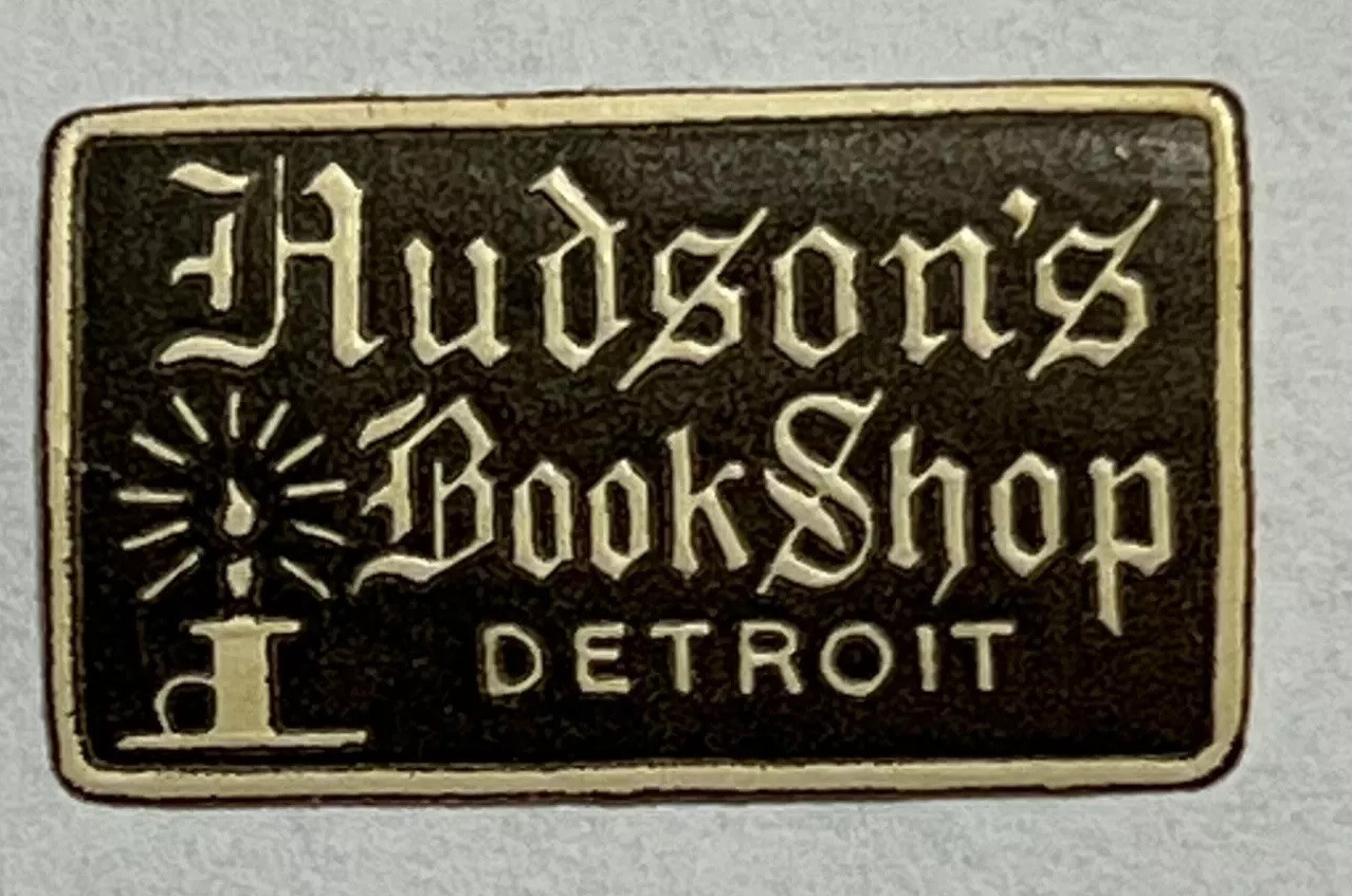 VINTAGE HUDSON'S BOOK SHOP DETROIT MICHIGAN TINY DECAL STICKER MINT WITH GUM VINTAGE HUDSON'S BOOK SHOP DETROIT MICHIGAN TINY DECAL STICKER MINT WITH GUM