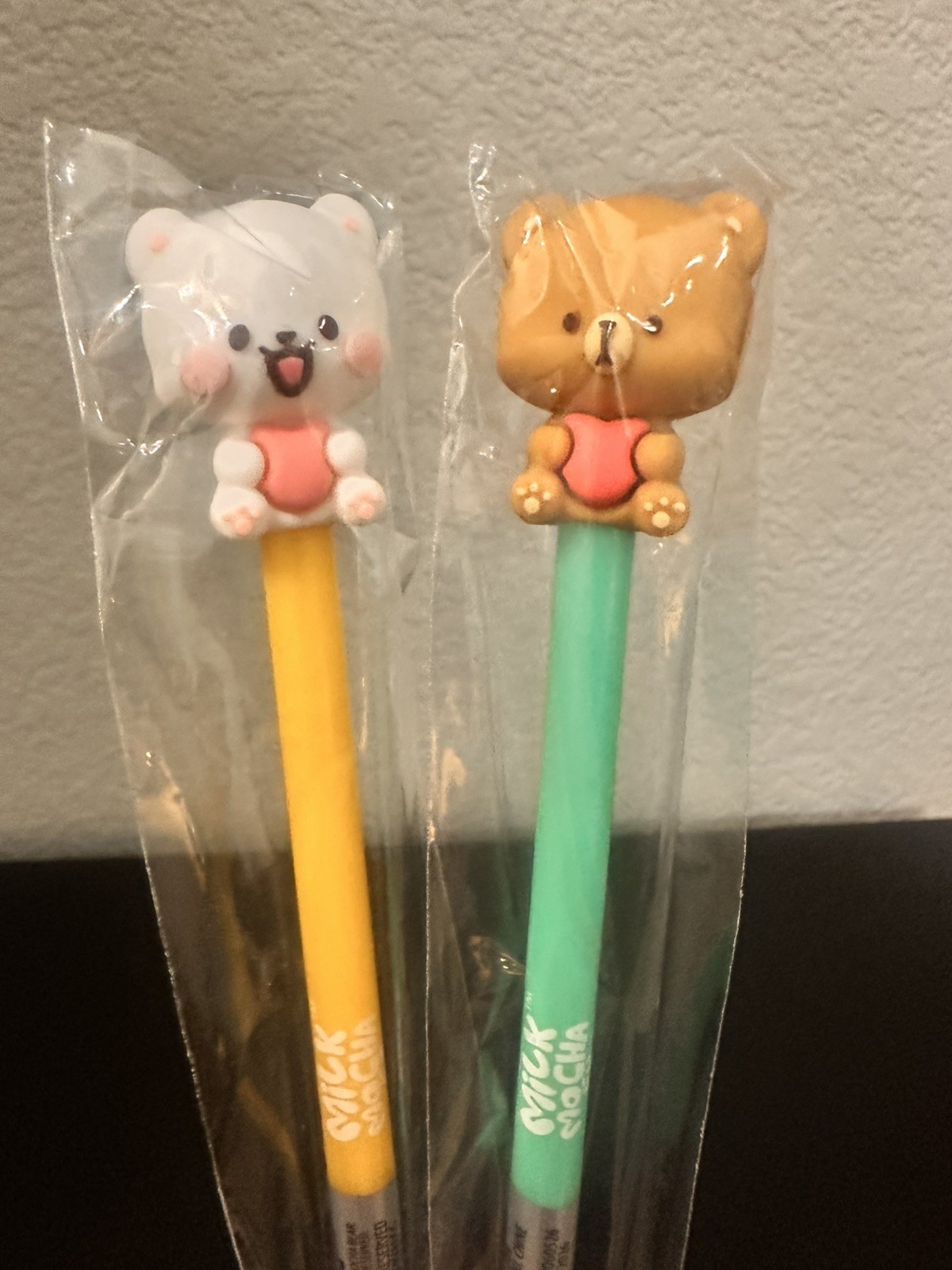 Milk & Mocha Bear Matching Couple Pens Cute Gift Set His Hers Kawaii