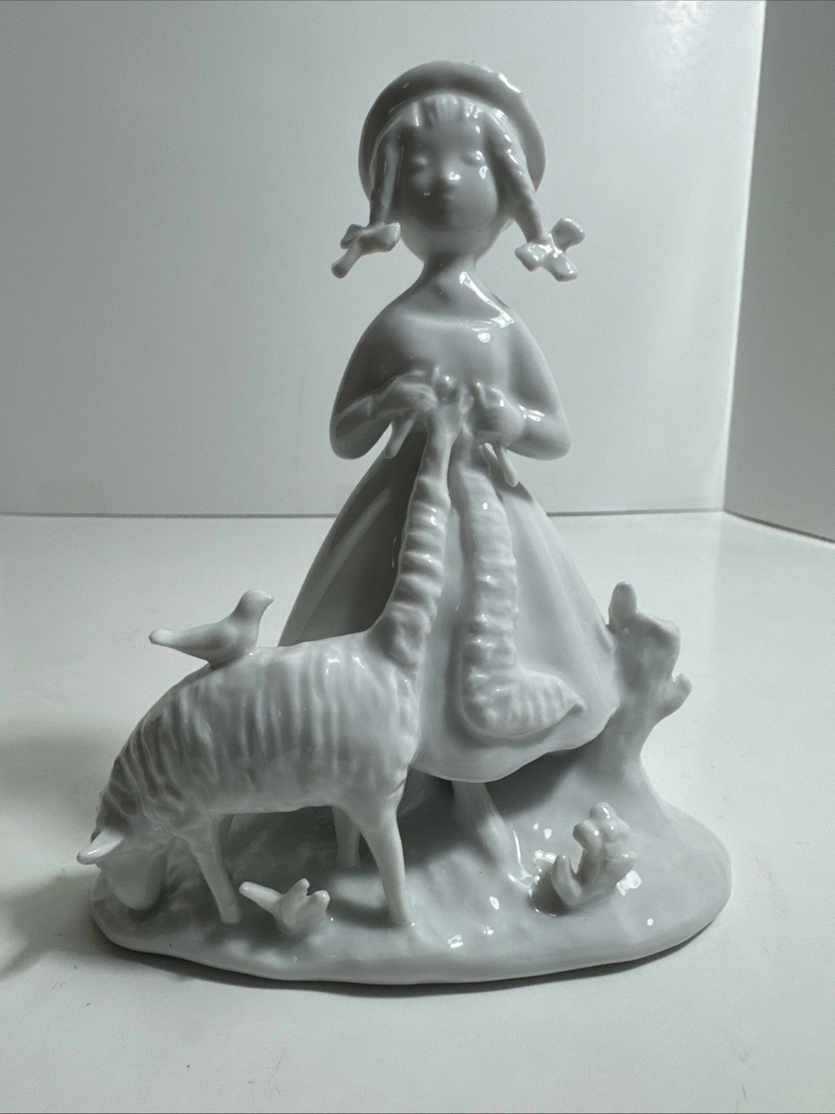 Rosenthal Studio Linie Germany Figurine Lady Knitting Wool  Sheep Raymond Peynet