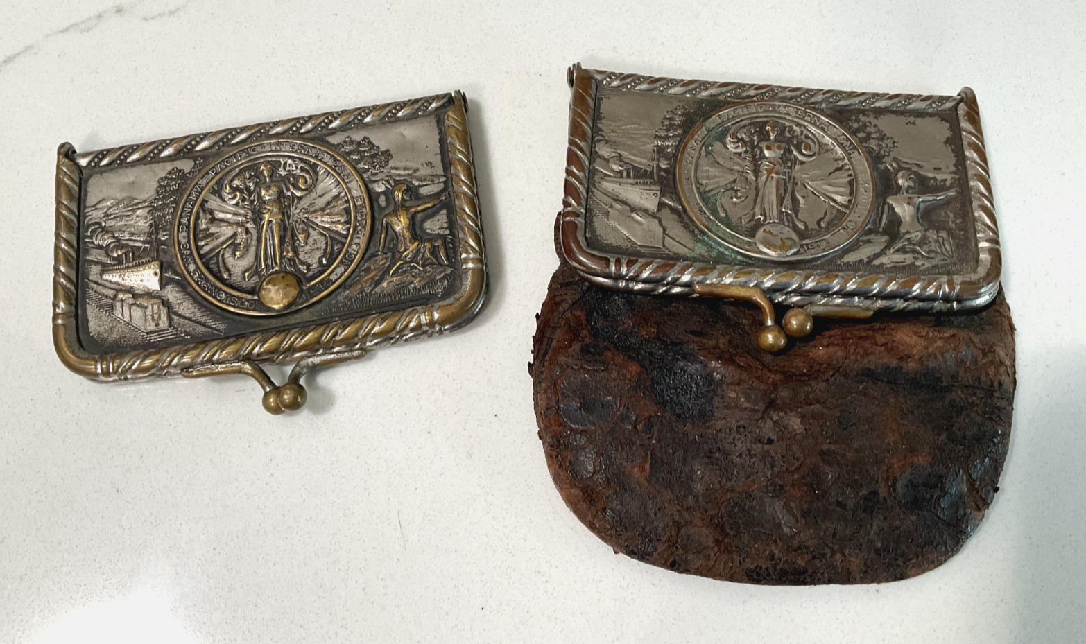 Panama Pacific International Exposition PPIE Lot of 2 Coin Purses 1915