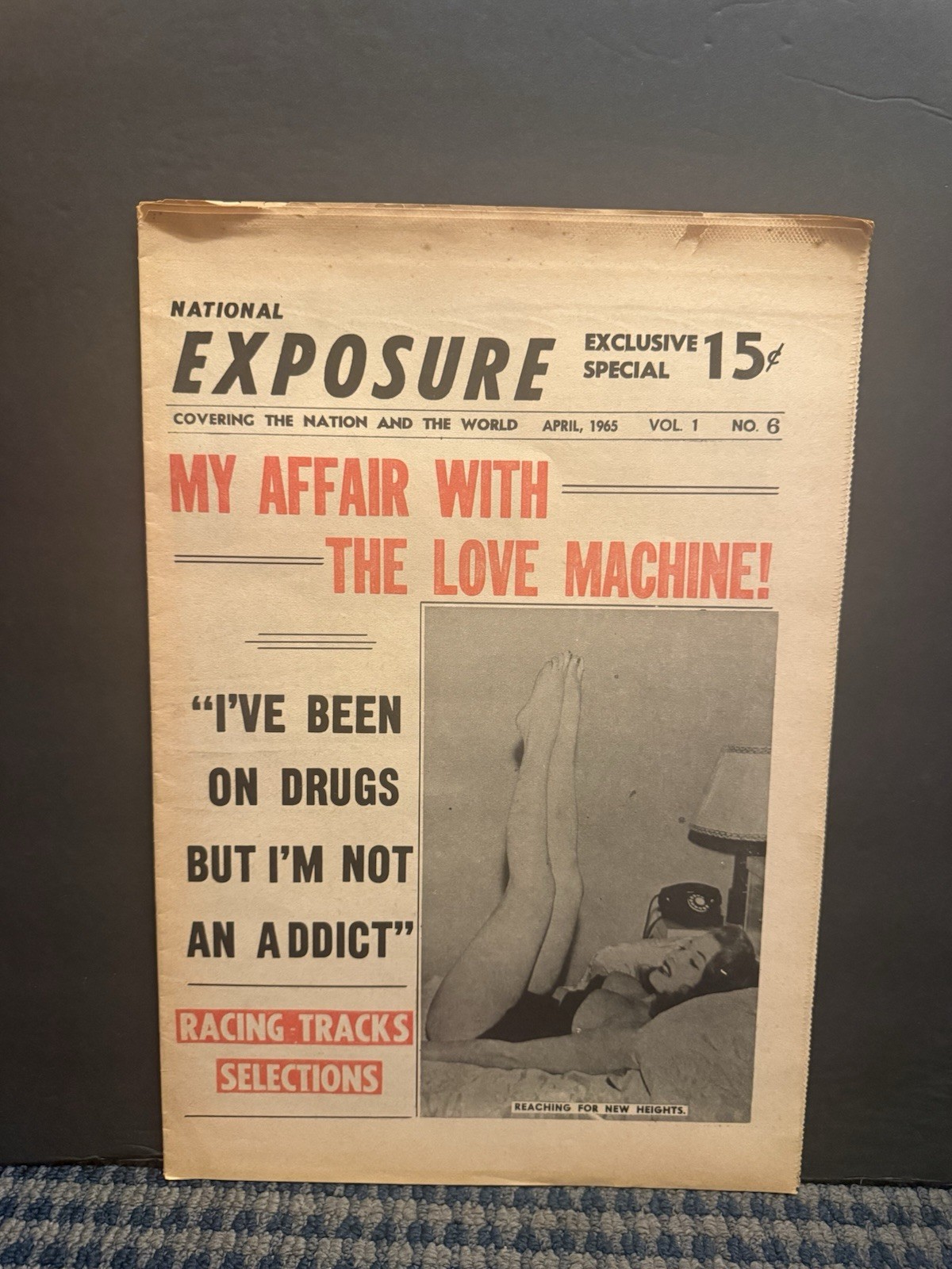 1965 April National Exposure Newspaper, My Affair With The Love Machine (10T)