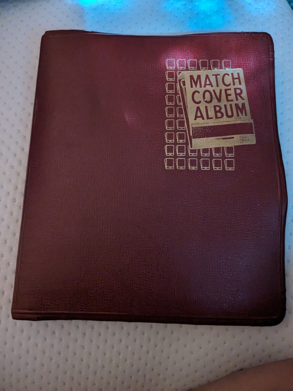 Vintage Match Cover Album 566 Matchbook Covers Travel Souvenir Collection Book