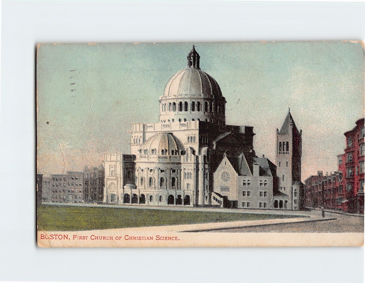 Postcard First Church Of Christian Science Boston Massachusetts USA