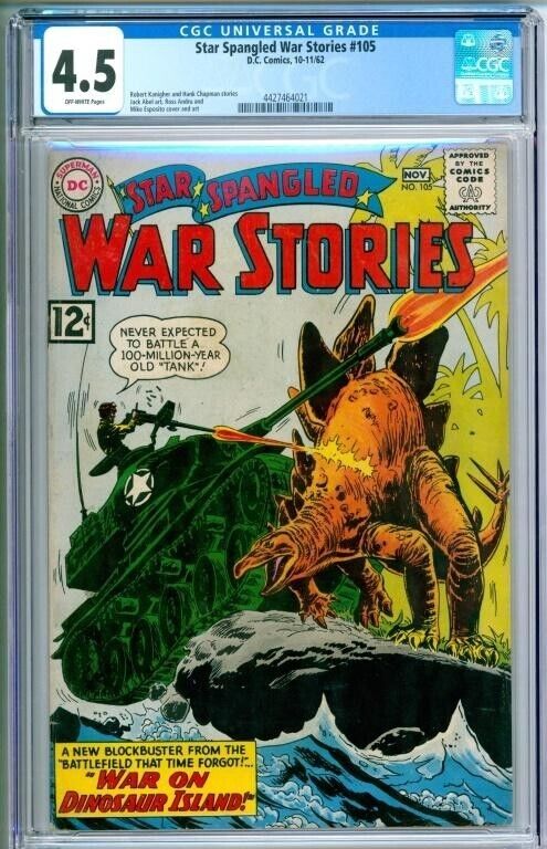 Star Spangled War Stories #105        CGC Graded 4.5        DC Comics 1962