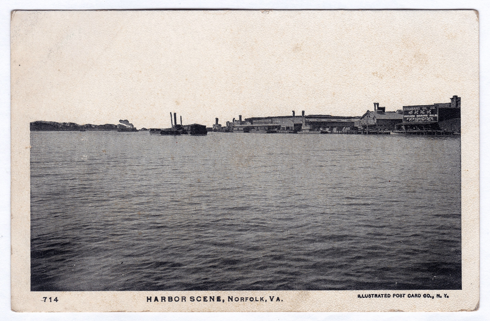 1901-1907 Norfolk VA Postcard View Harbor Scene RARE EARLY Undivided UDB Antique 1901-1907 Norfolk VA Postcard View Harbor Scene RARE EARLY Undivided UDB Antique