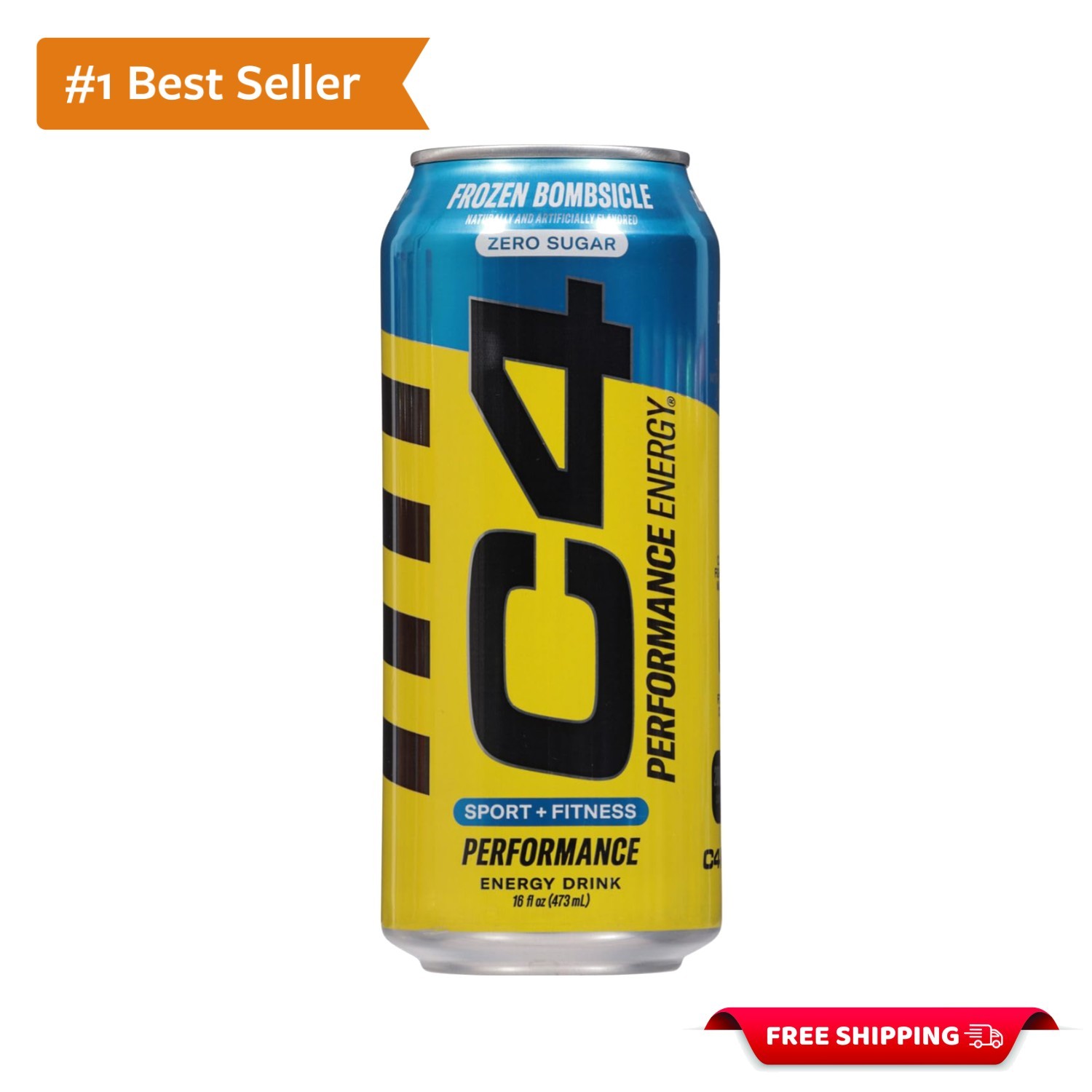 Refreshingly Light C4  OTG Frozen Bombsicle, 16 oz Sugar-Free Can