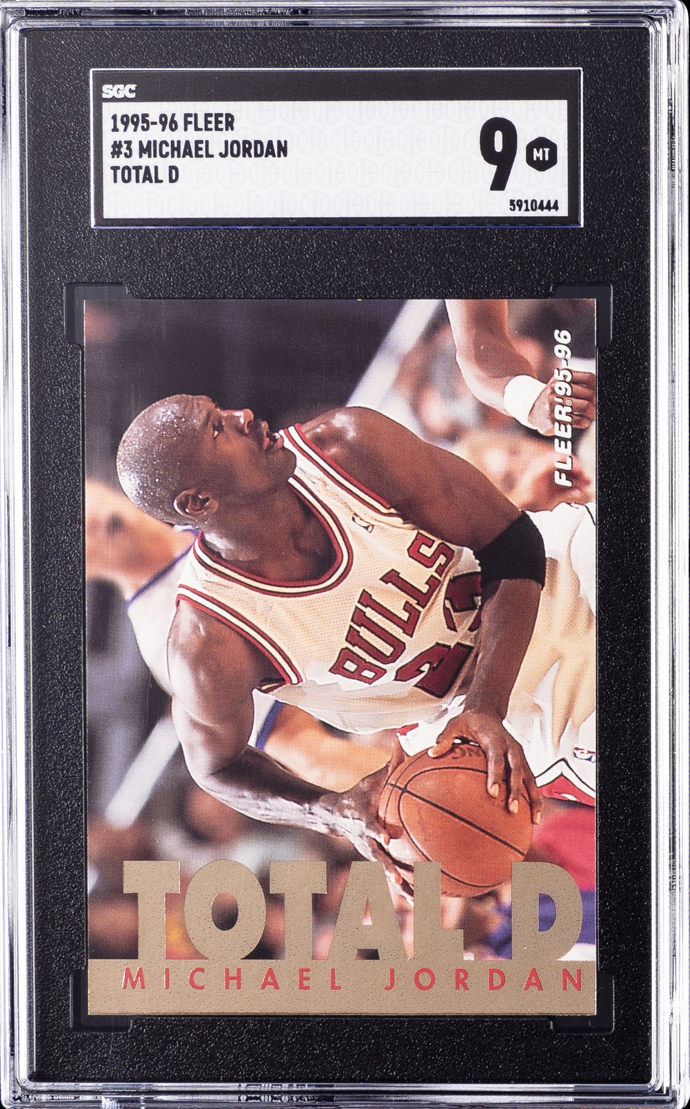 1995-96 FLEER TOTAL D #3 MICHAEL JORDAN SGC 9