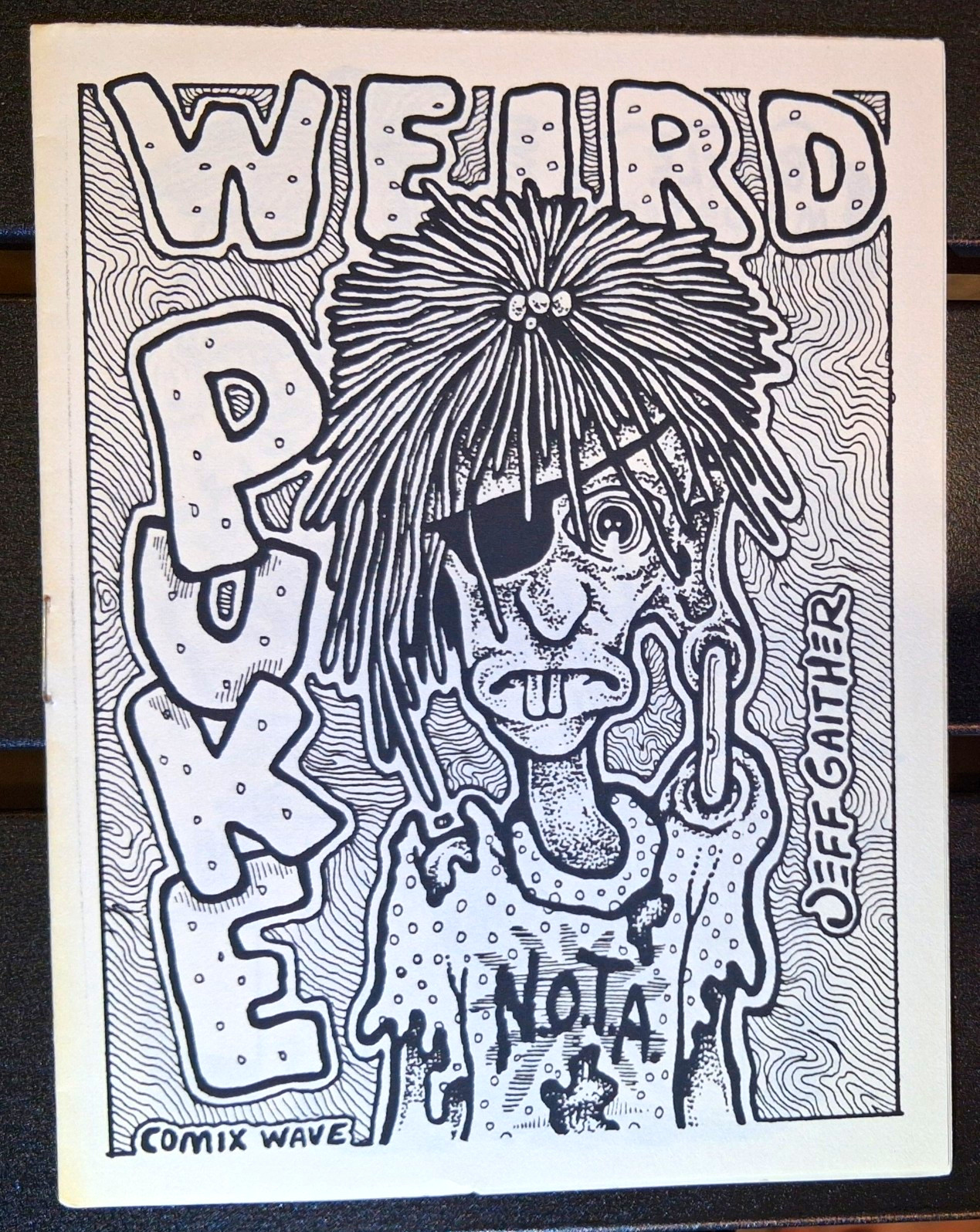 VTG HTF Weird Puke Black & White Underground Zine Jeff Gaither Comix Wave Look VTG HTF Weird Puke Black & White Underground Zine Jeff Gaither Comix Wave Look